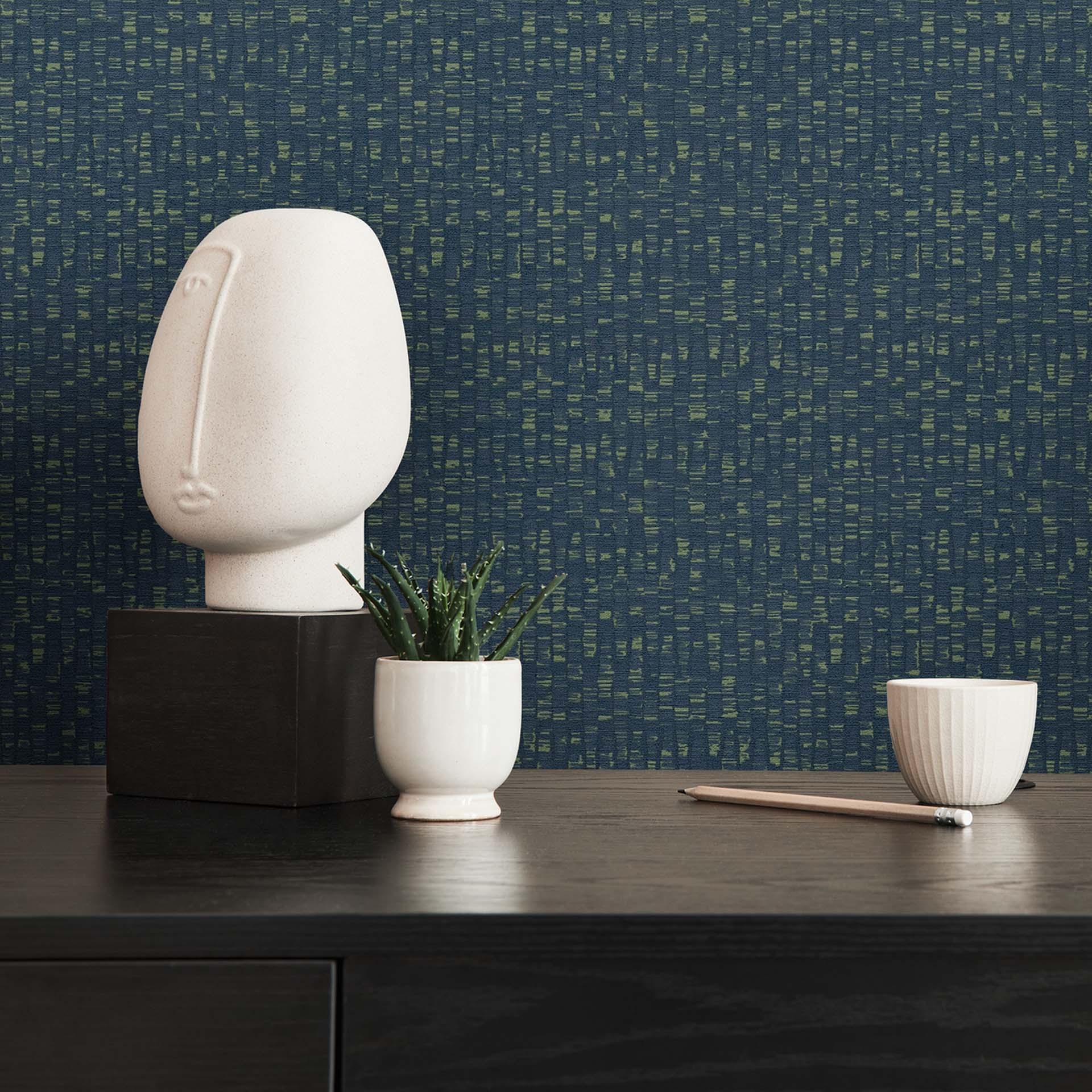 Moderne design tapet blå grøn - mønstre non-woven tapet stue