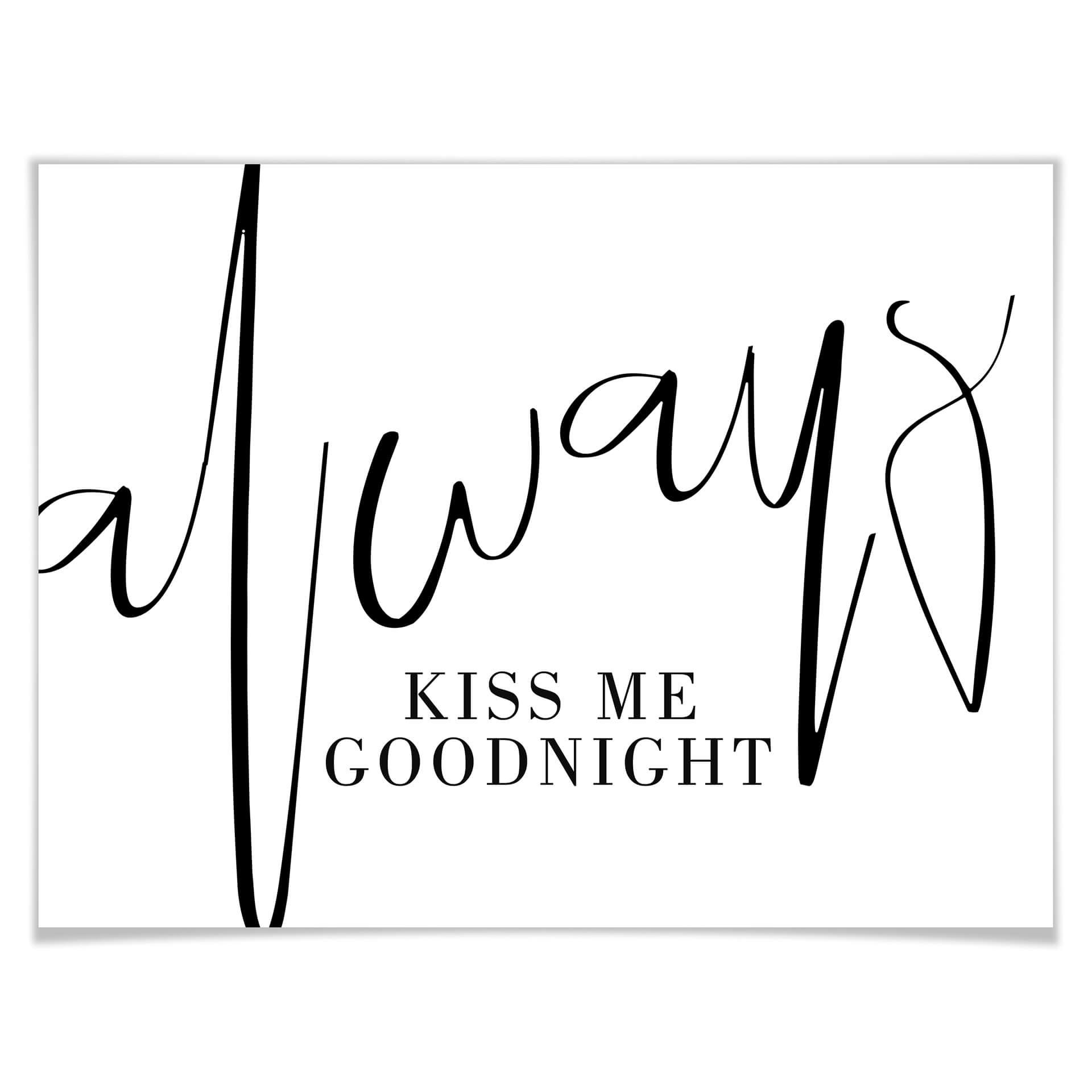 Poster Always kiss me Goodnight
