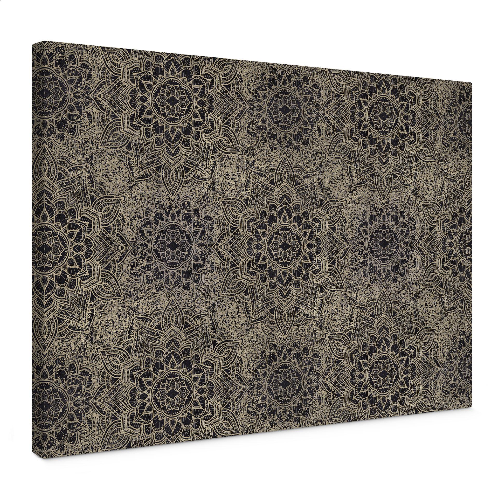 Canvasbillede Mandala Boho antik guld - Bloomery Decor