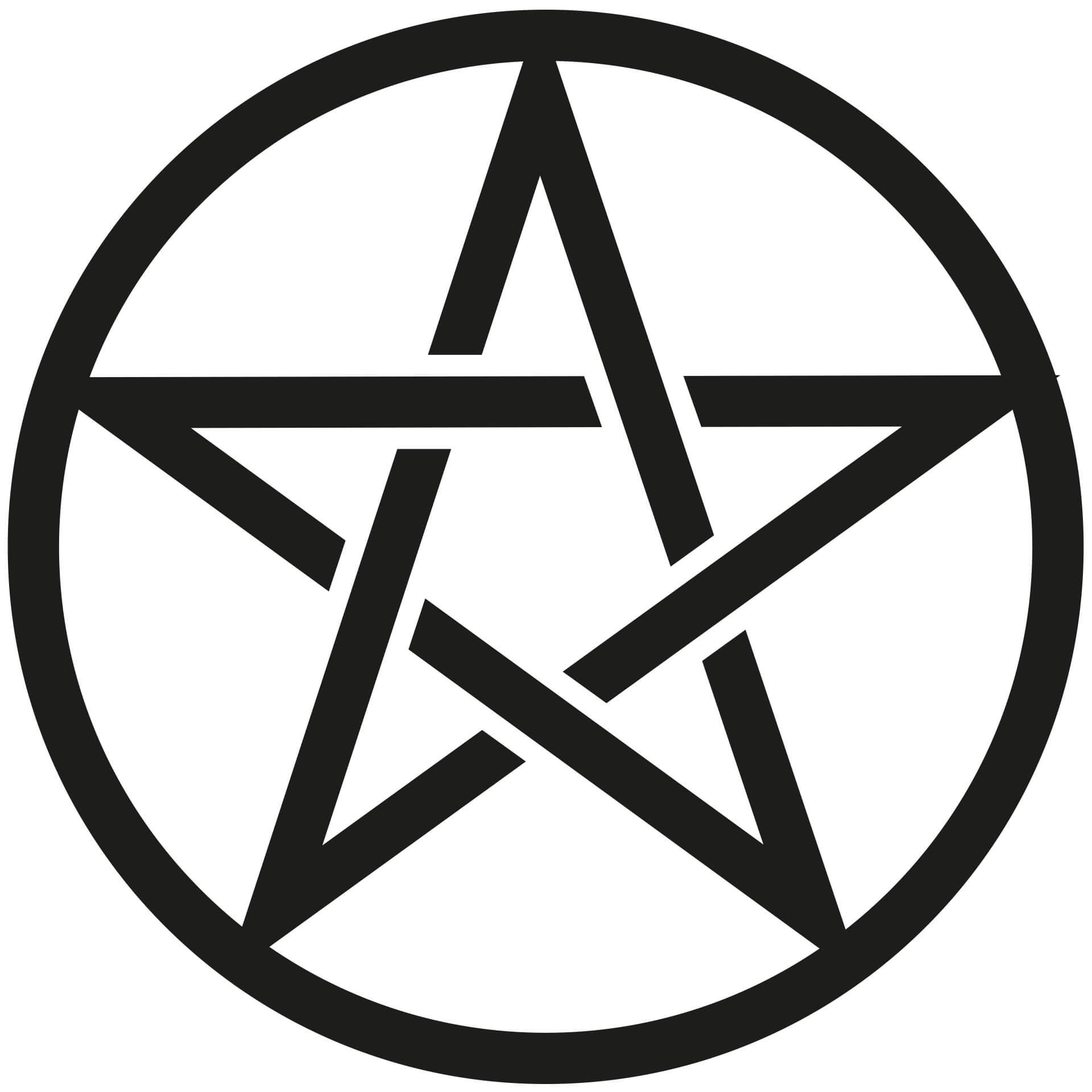 Wandtattoo Pentagramm