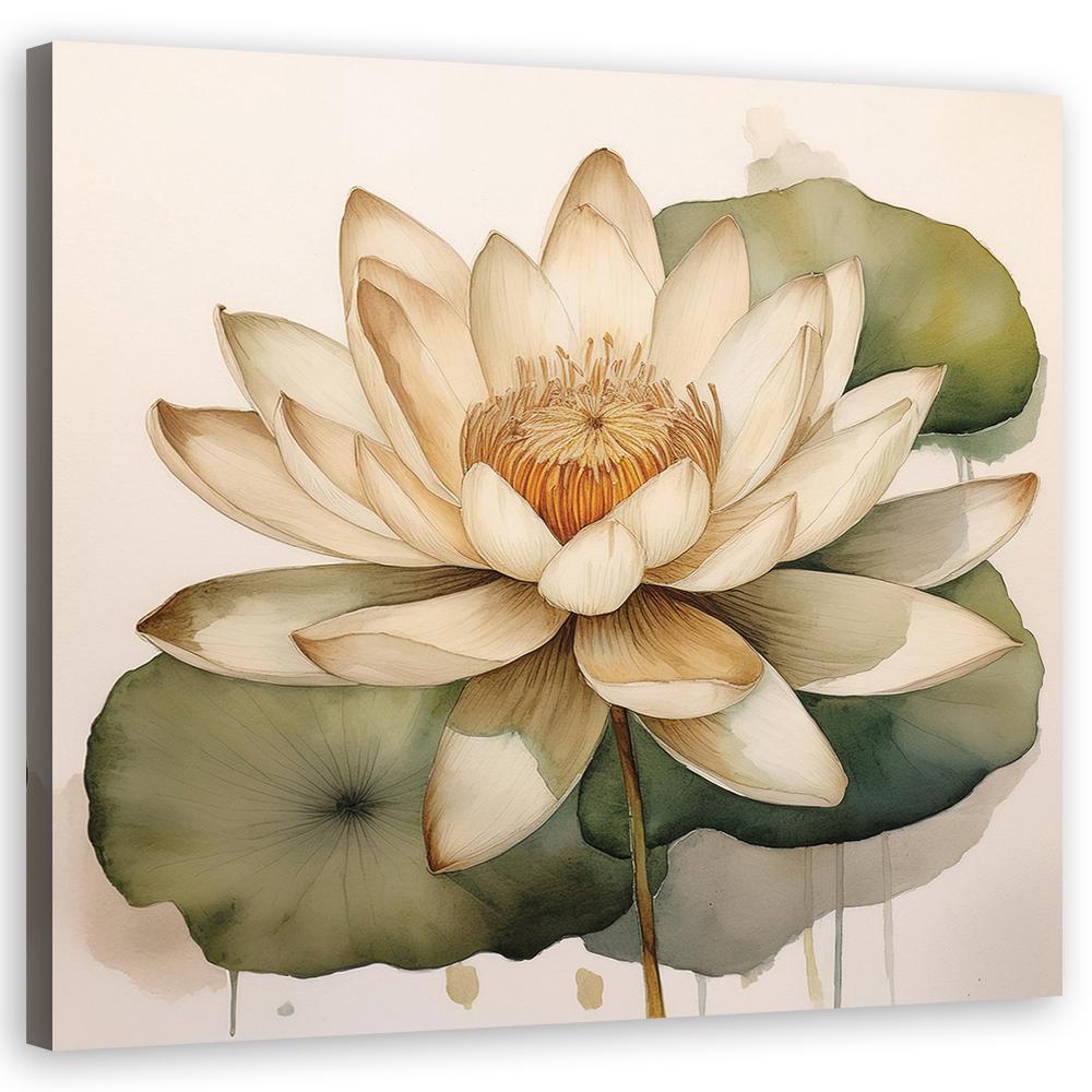 Leinwandbild Blumen Blätter Botanik