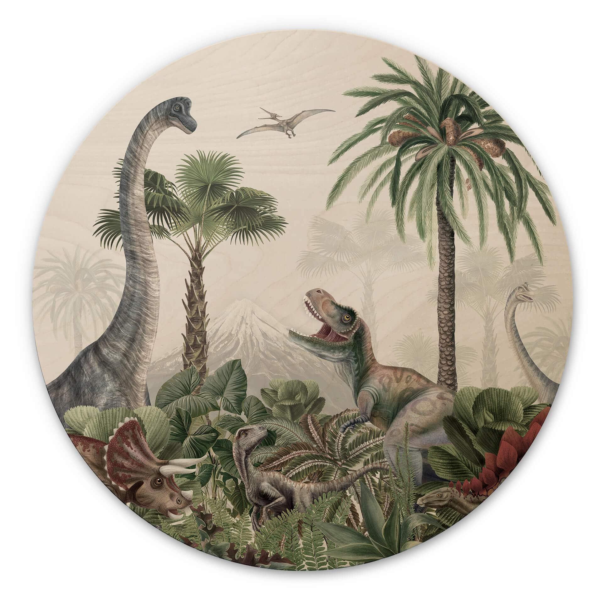 Billede af træ Kikki Belle - Dinosaurernes eventyr - Rund