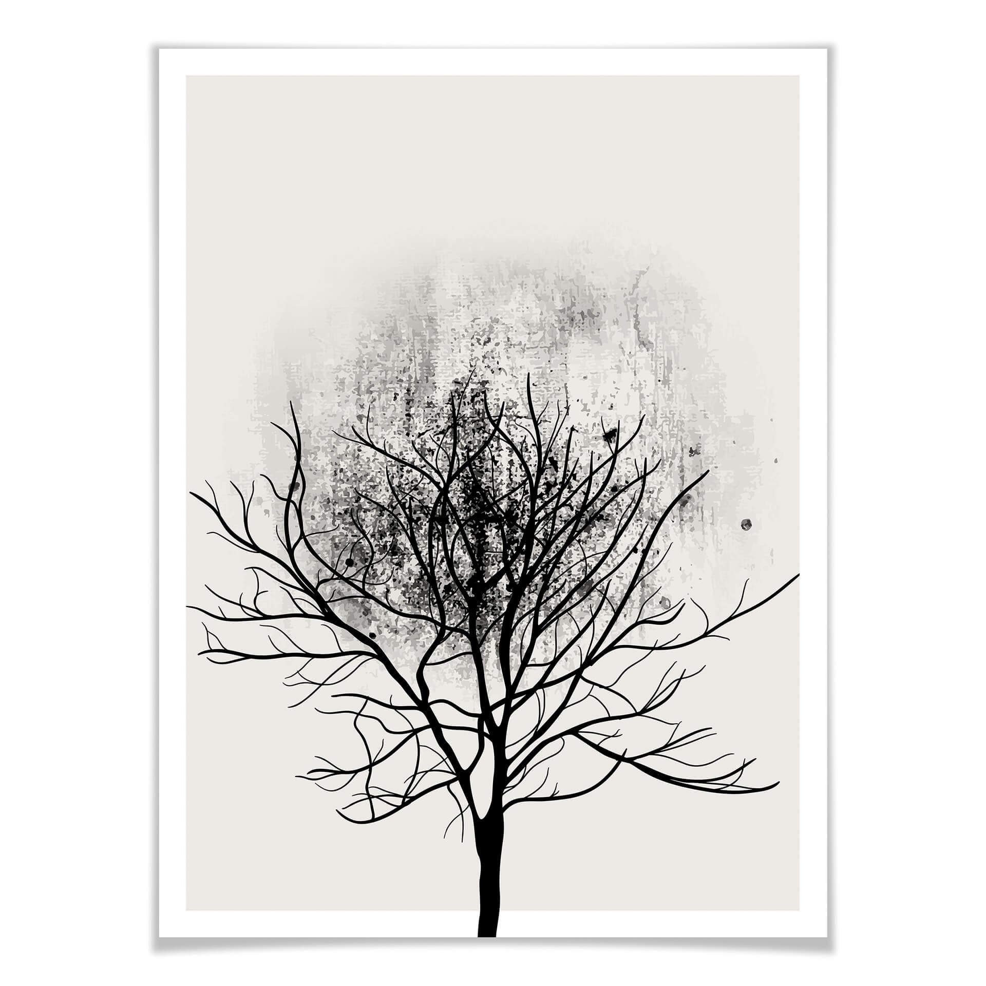Póster Kubistika - Estudio del árbol 03