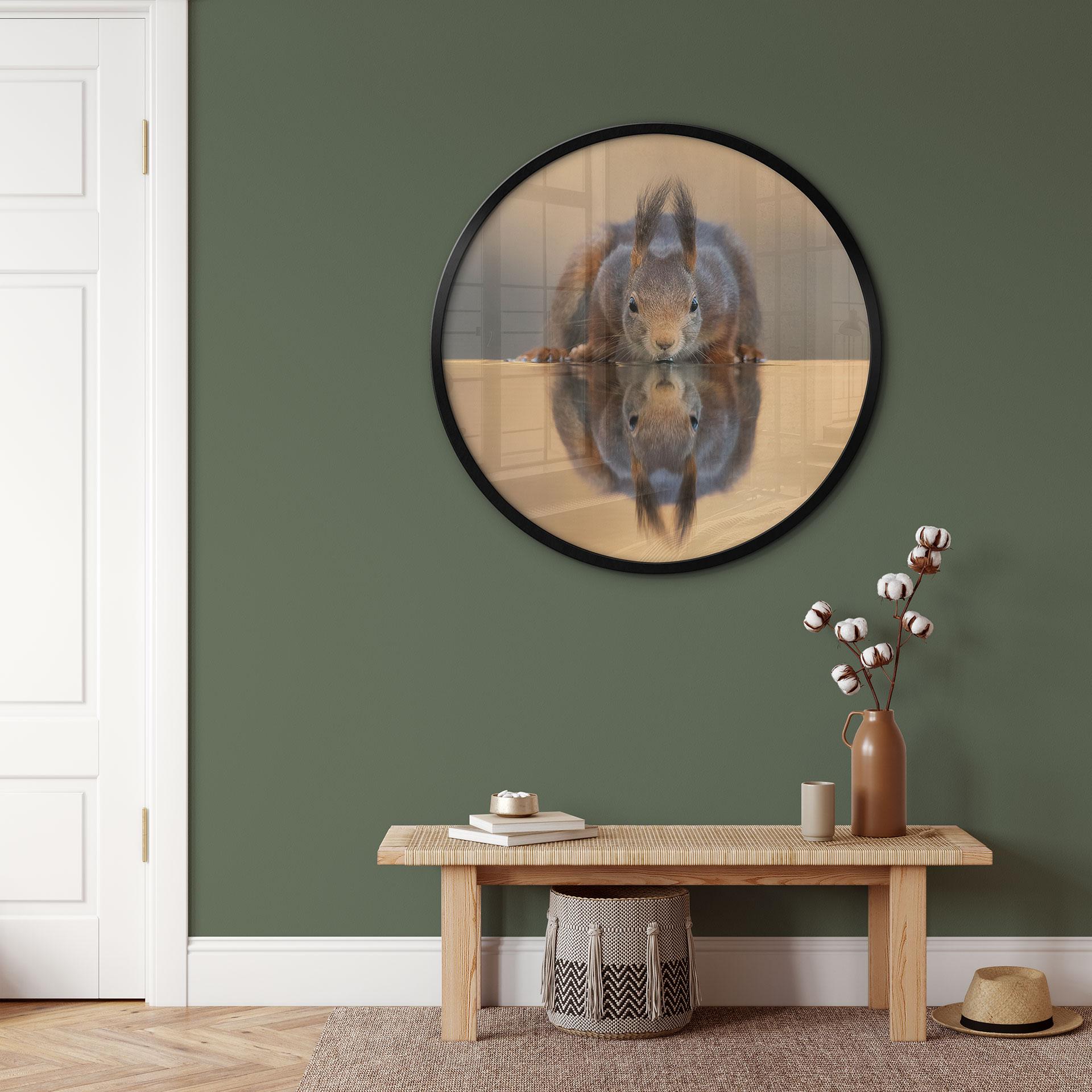 Plakat Round Squirrel by the Water - van Duijn - Round