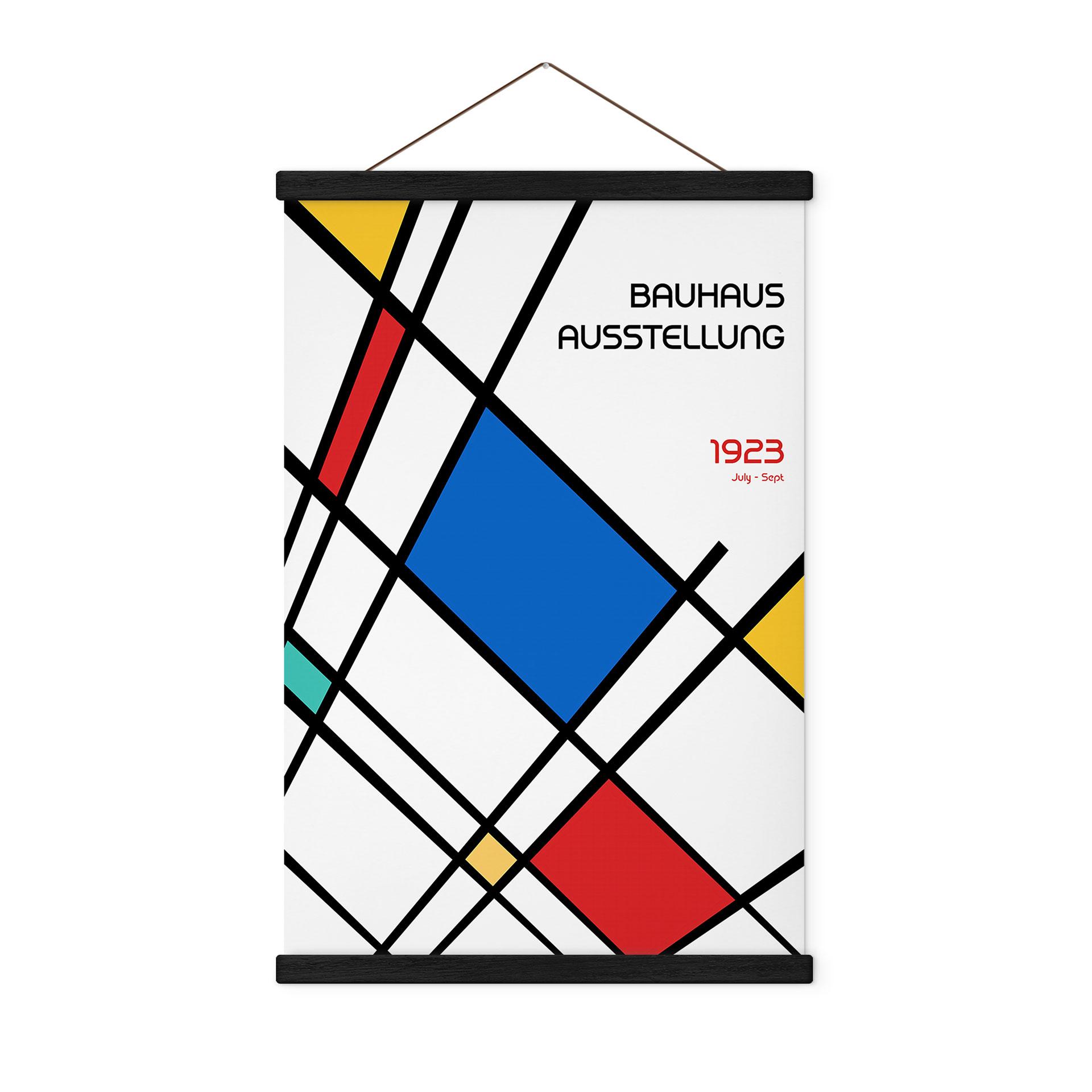 Tekstil plakat Retro Bauhaus udstilling 1923 - Retrodrome