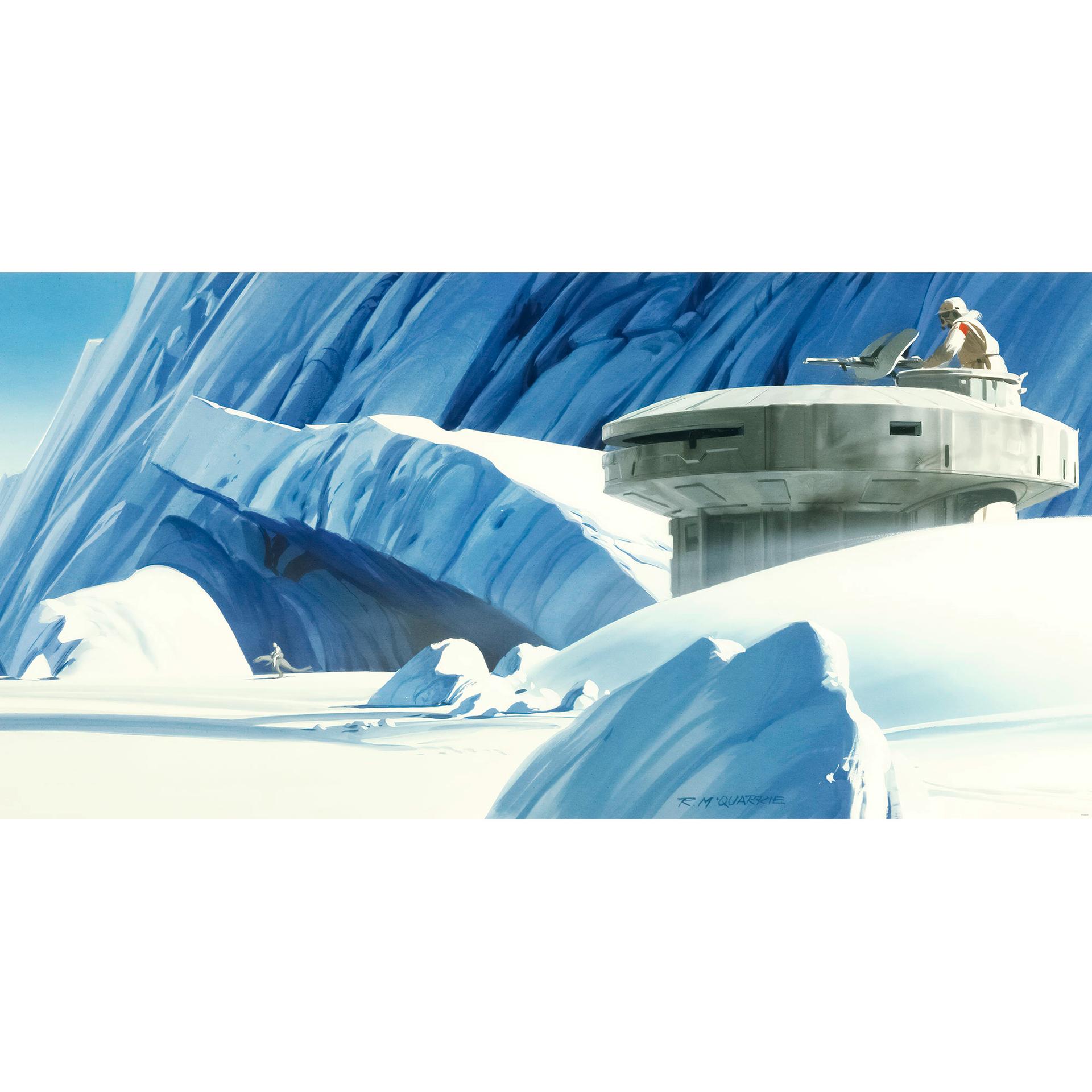 Vlies Fototapete - Star Wars Classic RMQ Hoth Echo Base - 500 x 250 cm