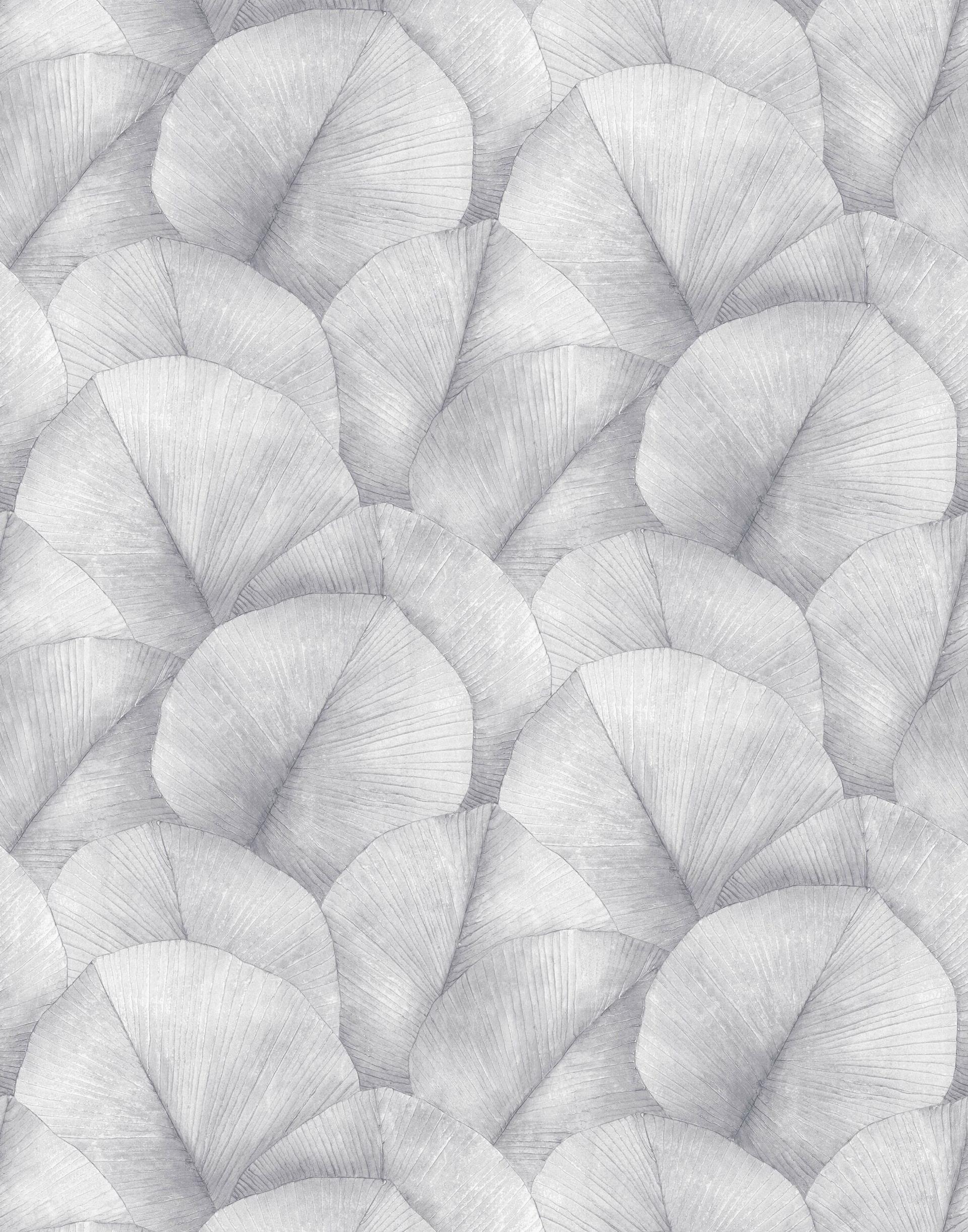 Kumano behang met bloemmotieven bruin