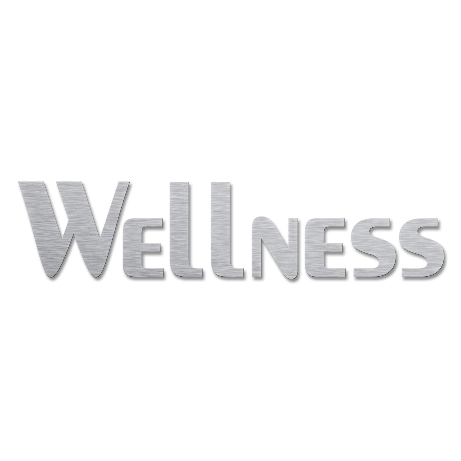 Lettere in Alu-Dibond - Wellness