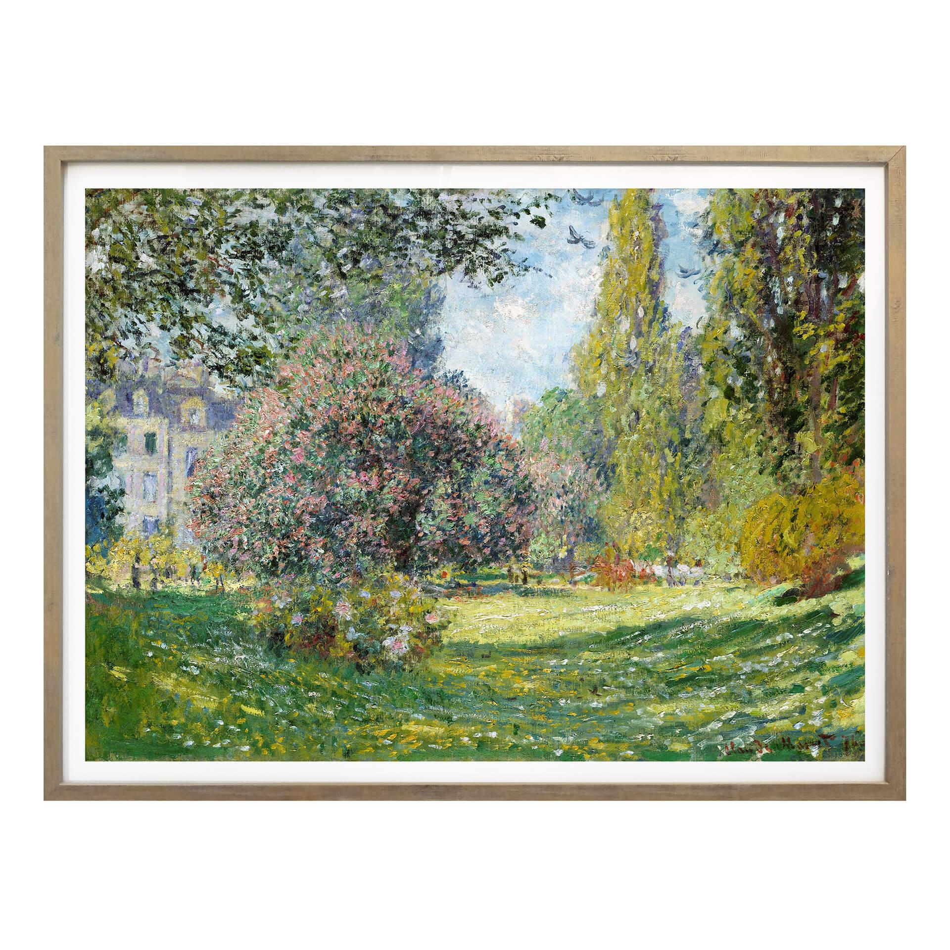 Poster Monet - Monceau-parken