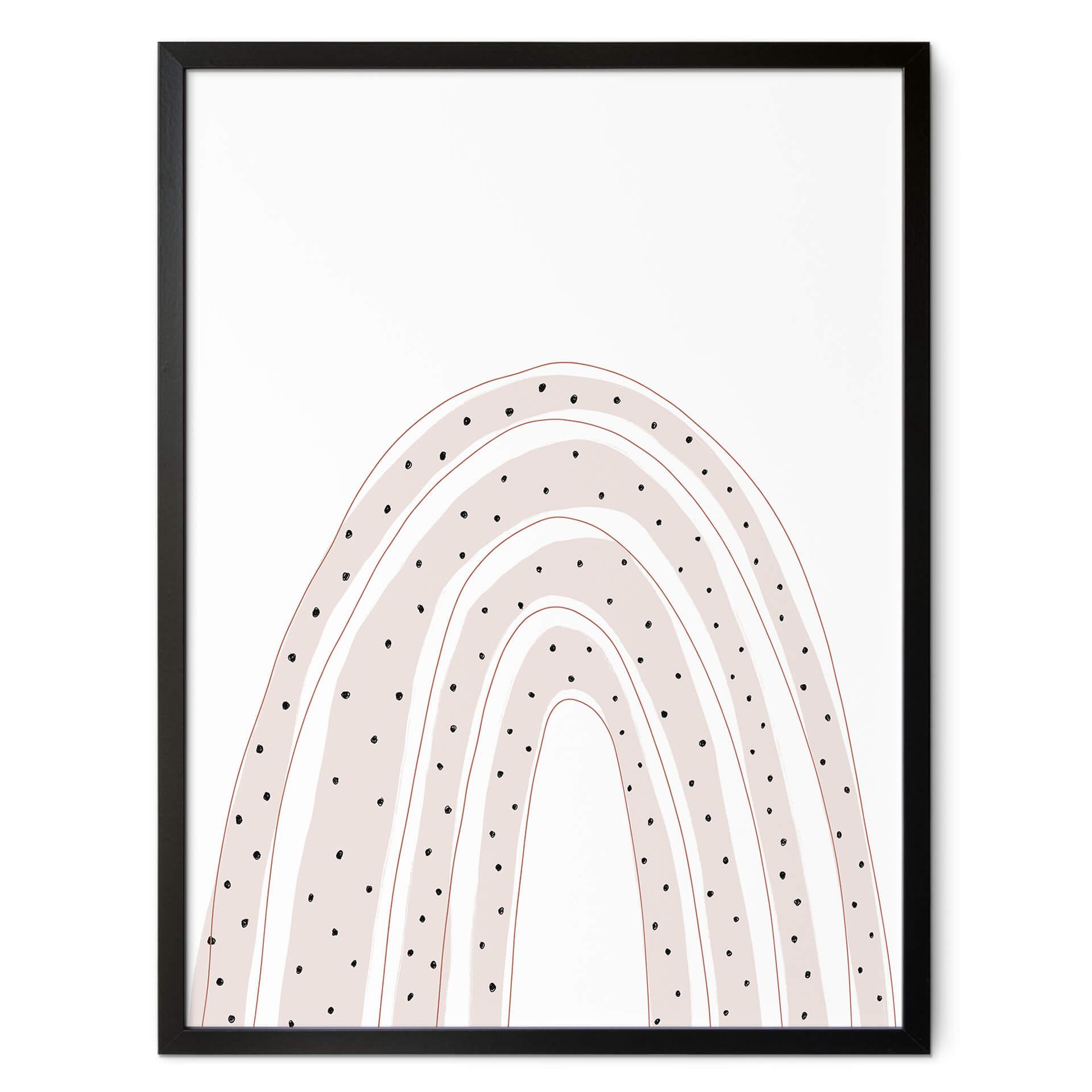 Poster uplusmestudio - Regenbogen mit Punkten