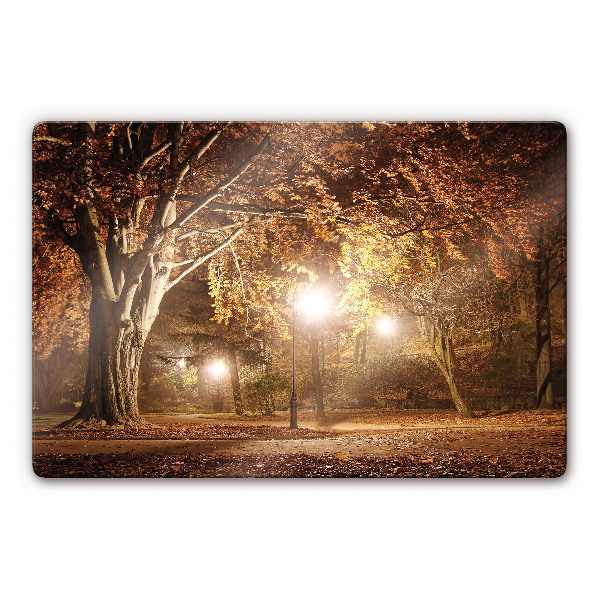 Glasbillede - Efterår i Parken