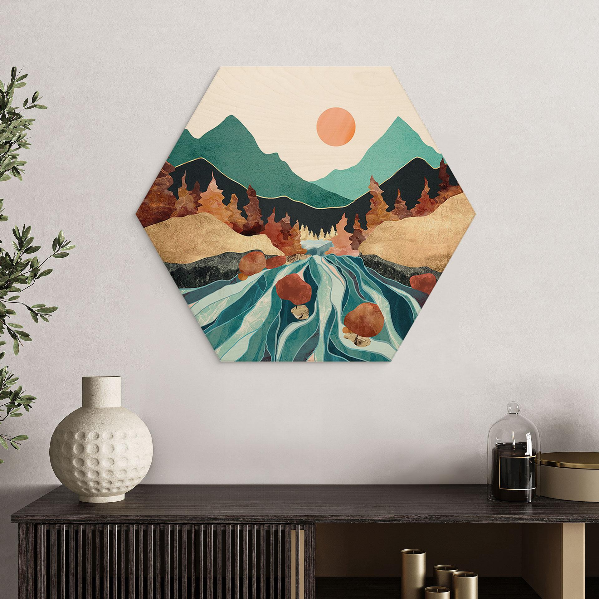 Sekskantet træ Bjergland flod - SpaceFrog Designs