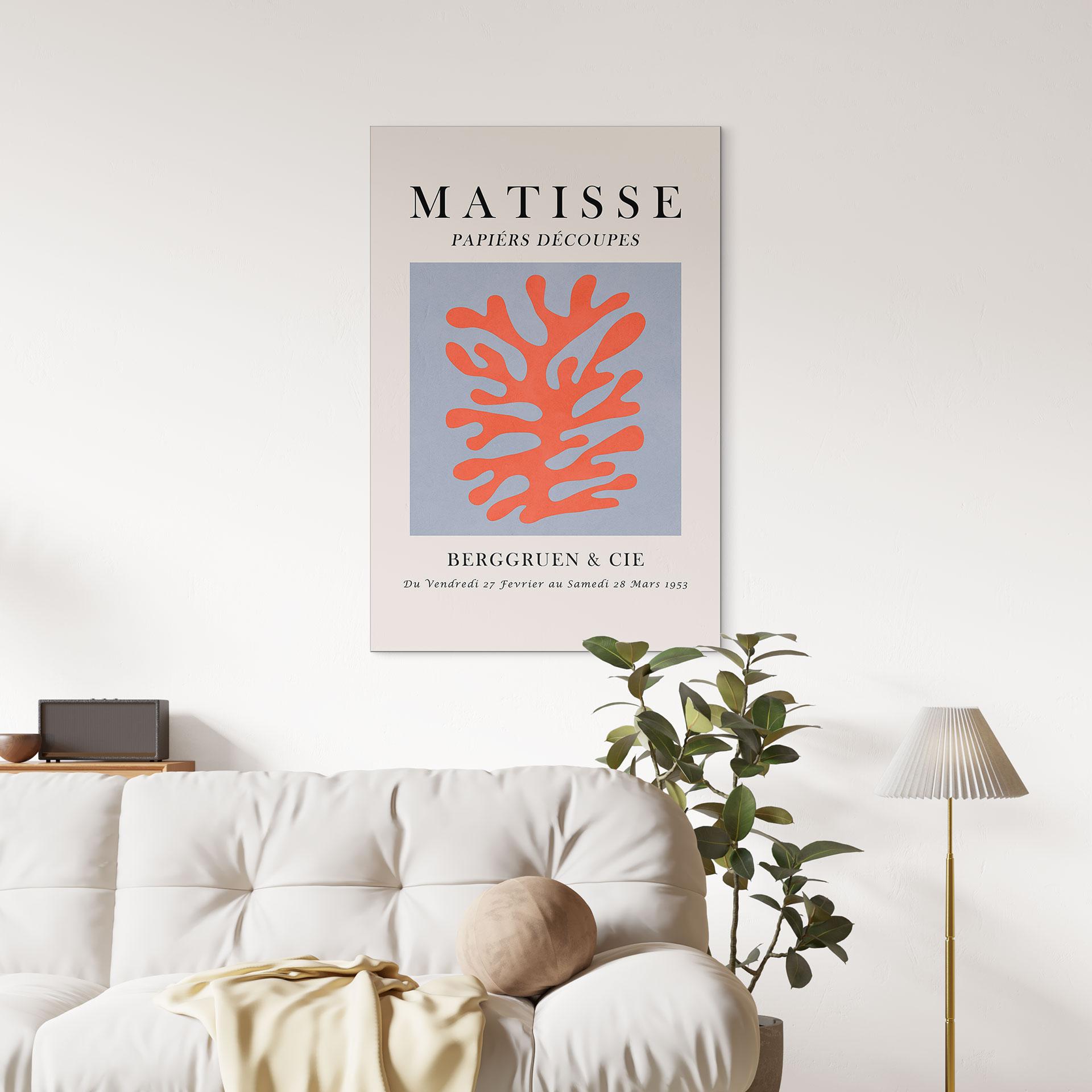 Billede Abstrakt koral i Matisse-stil - Costa - Alu-Dibond
