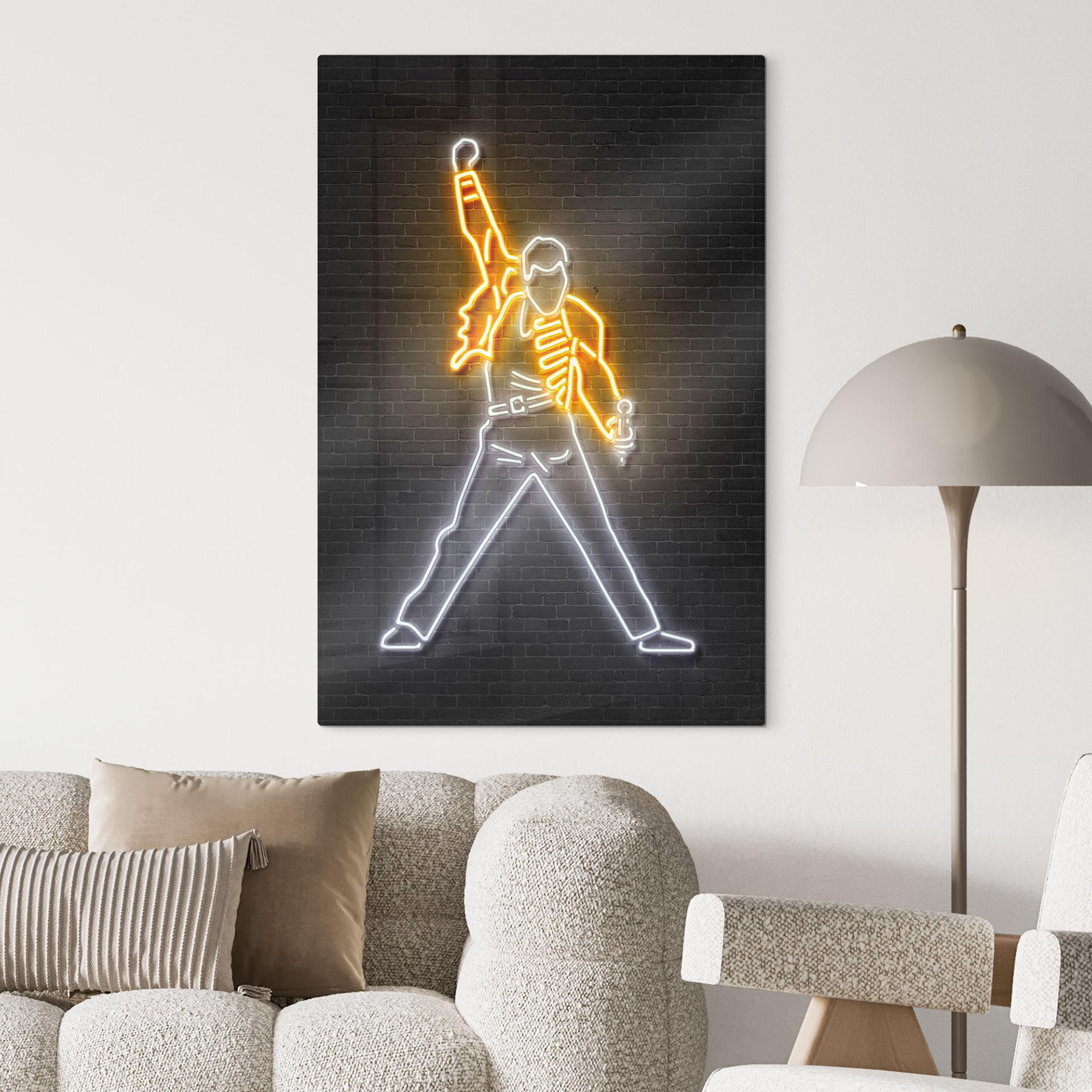 Glasbild Freddy Mercury - Mielu