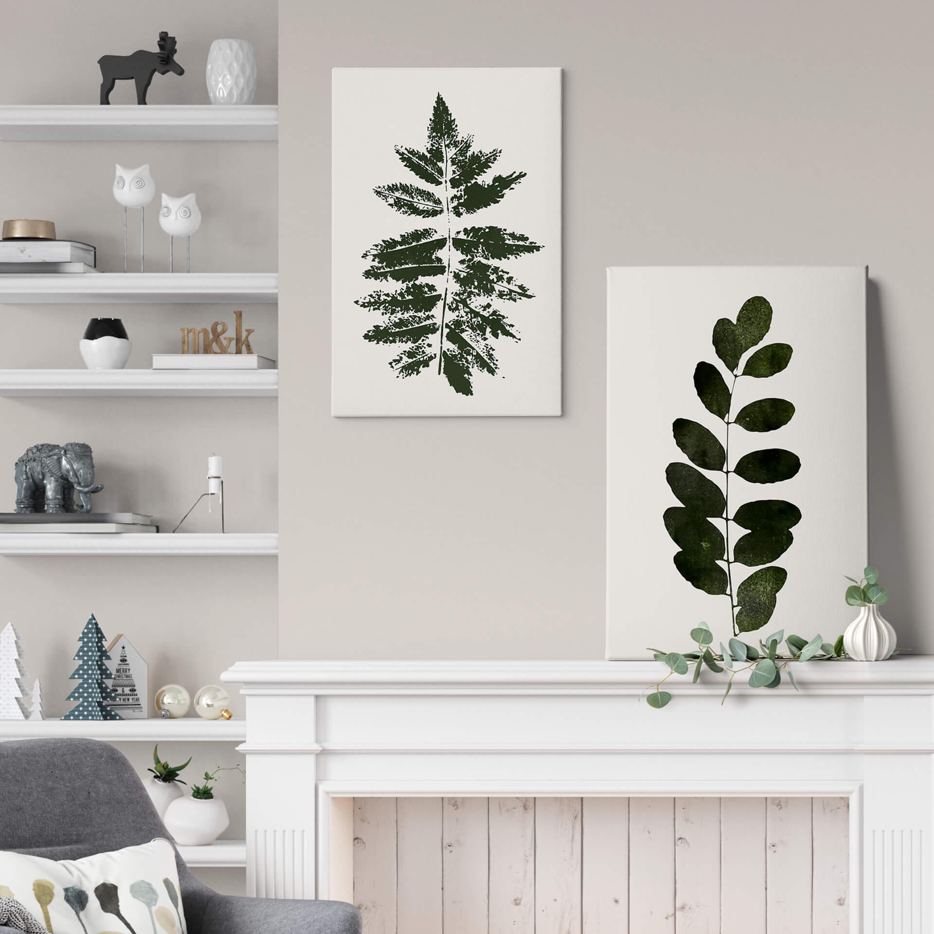 Canvas Kubistika - Groene Tak