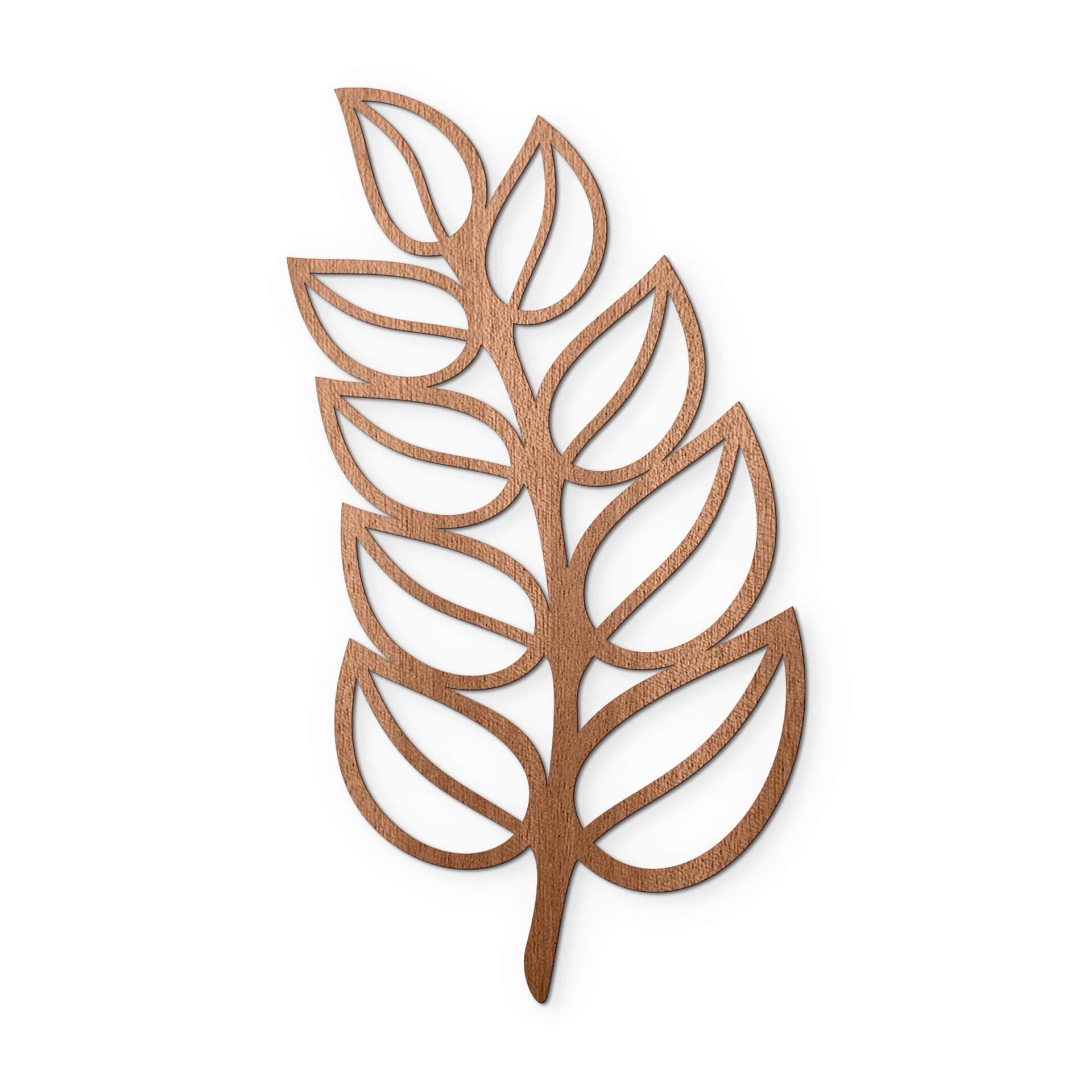 Houten Wanddecoratie Mahoniefineer Maple Leaf