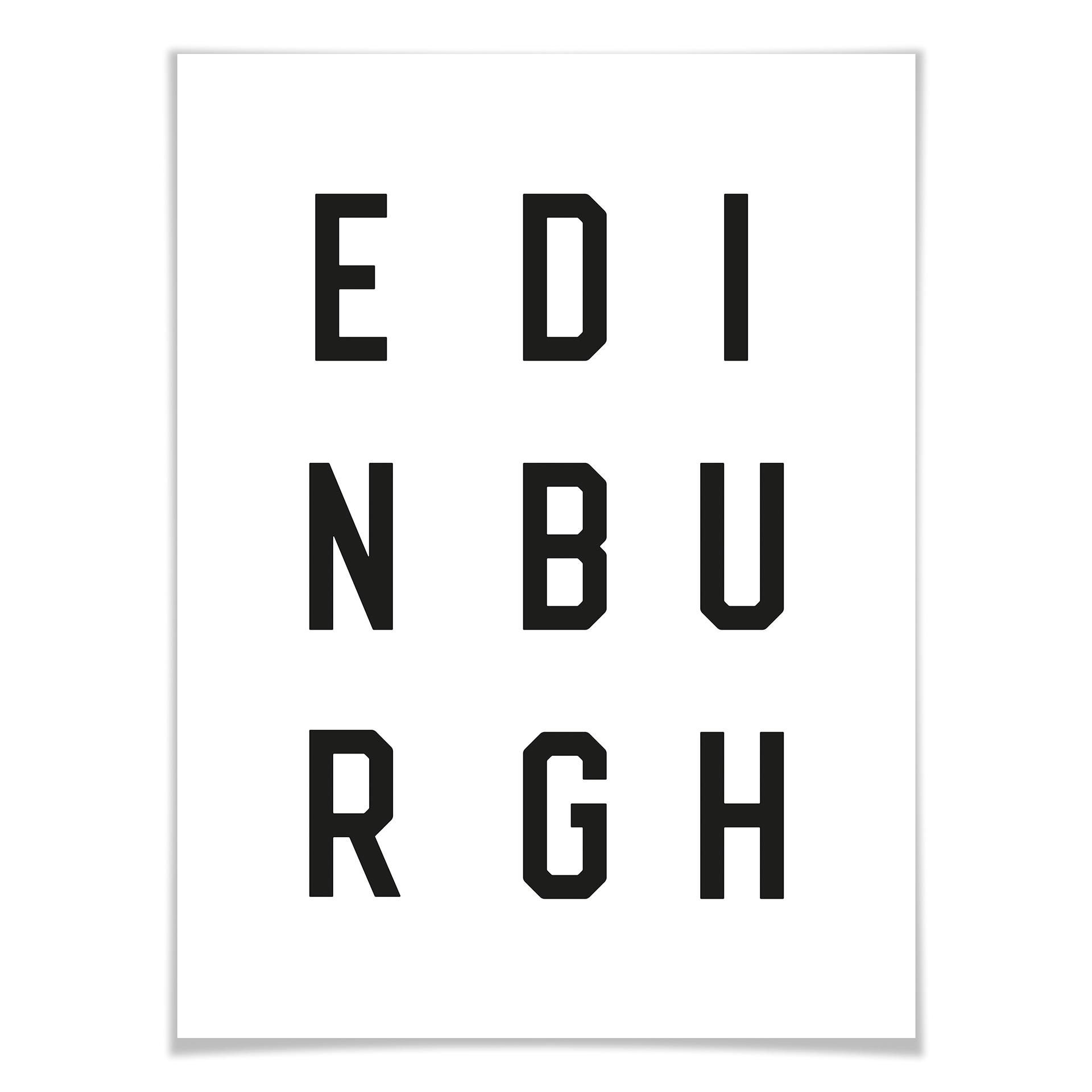 Plakat - Typografia Edynburg