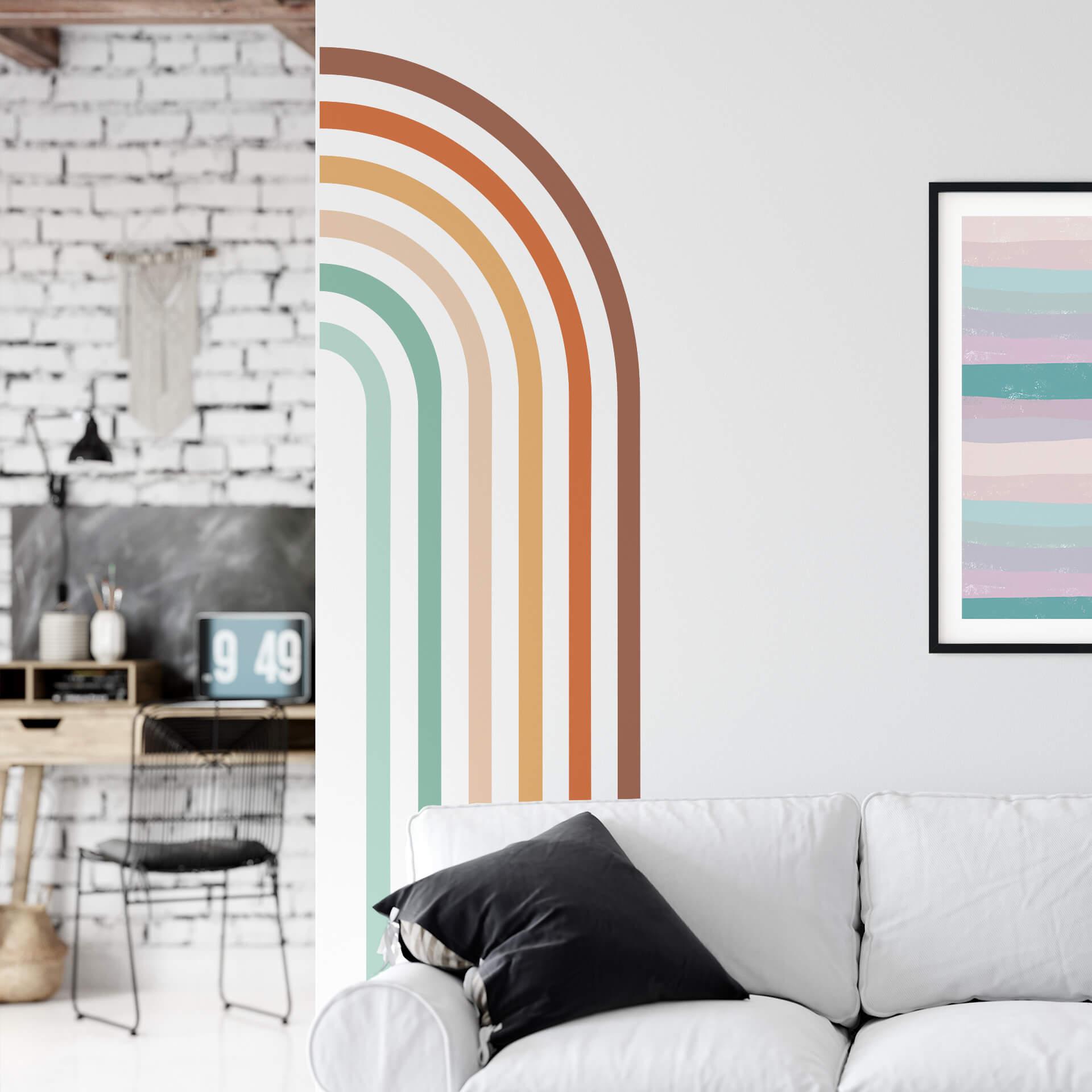 Wallsticker Halve regnbuer