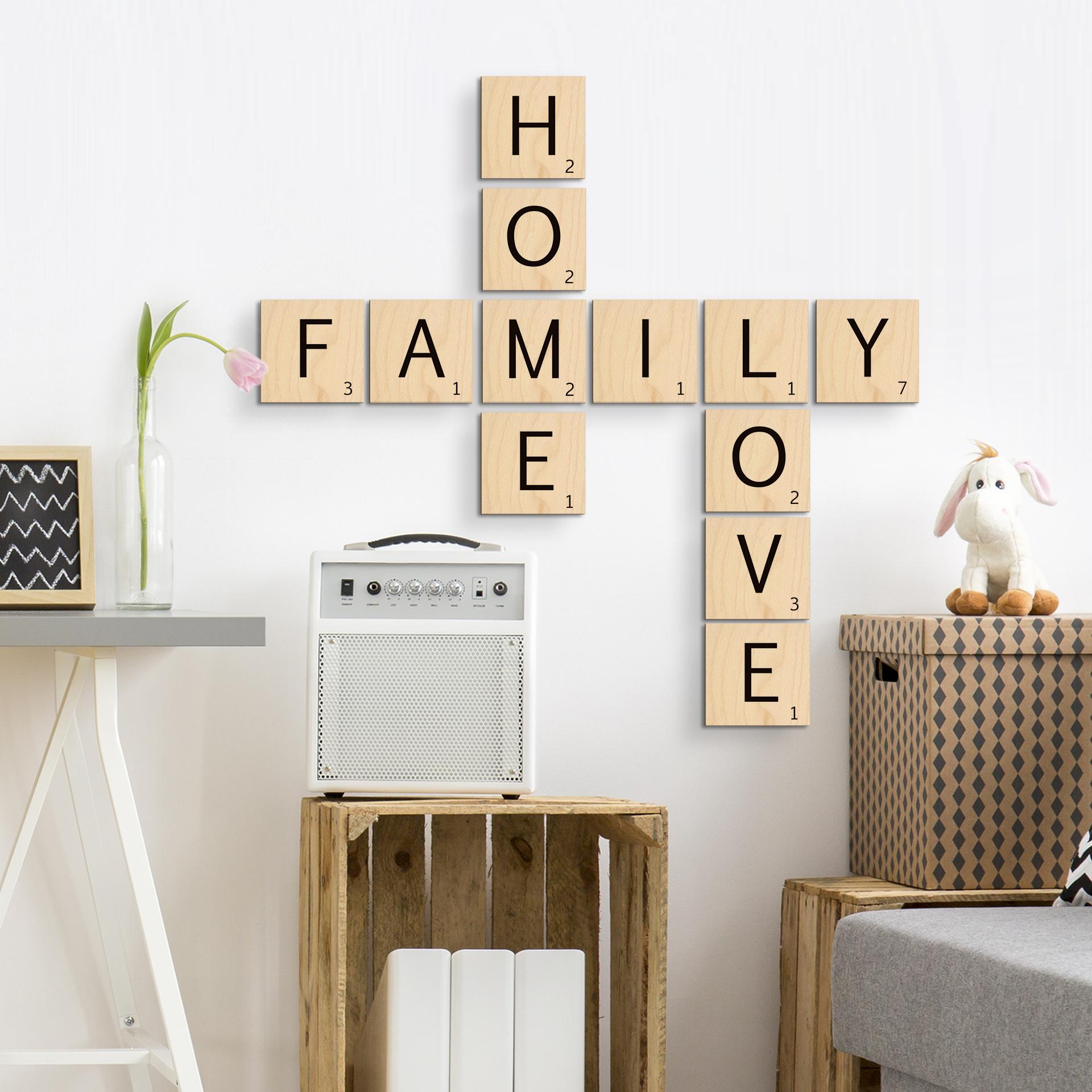 Holzbuchstaben Buchstabensteine Love