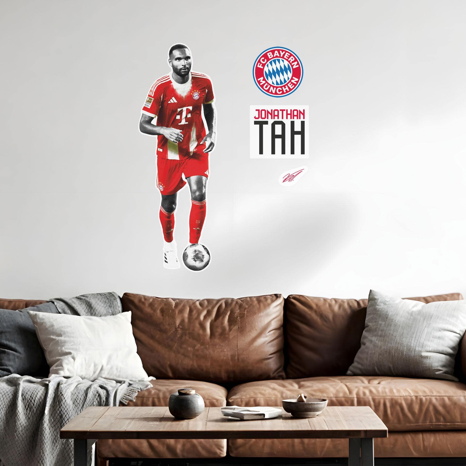 Wallsticker FC Bayern-spiller Jonathan Tah 2025/26