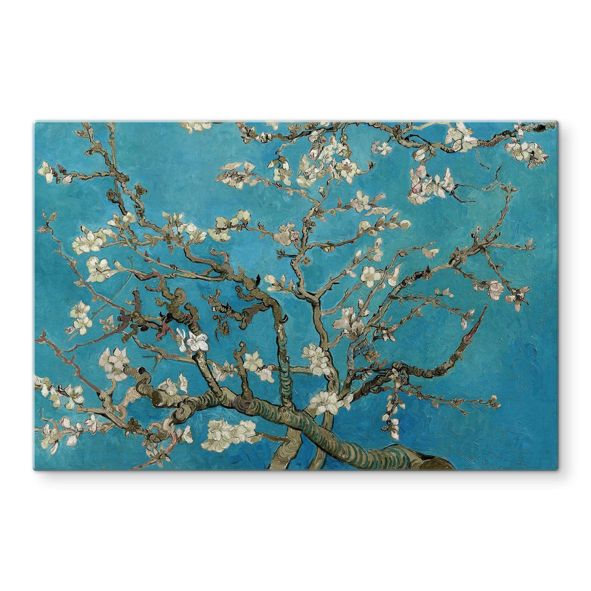 Stænkplade - van Gogh - Mandelblomst blå