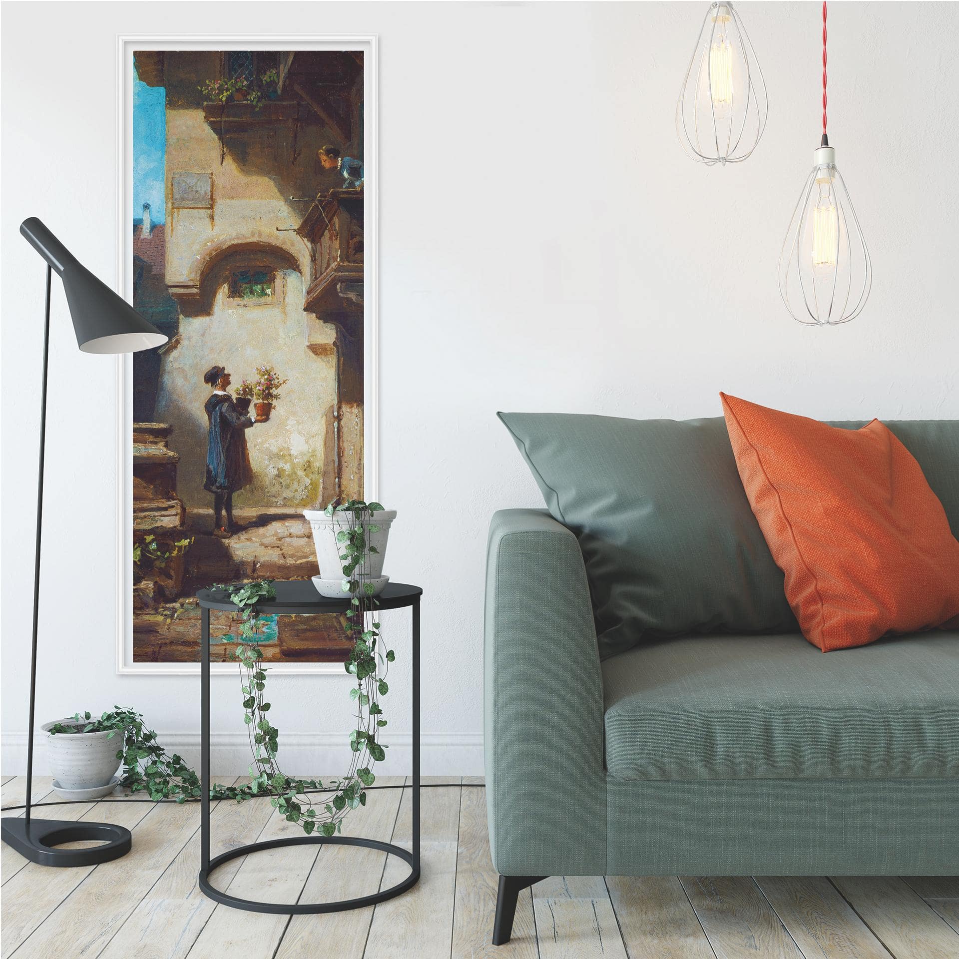 Wallprint W - Spitzweg - Der Gratulant - Panorama