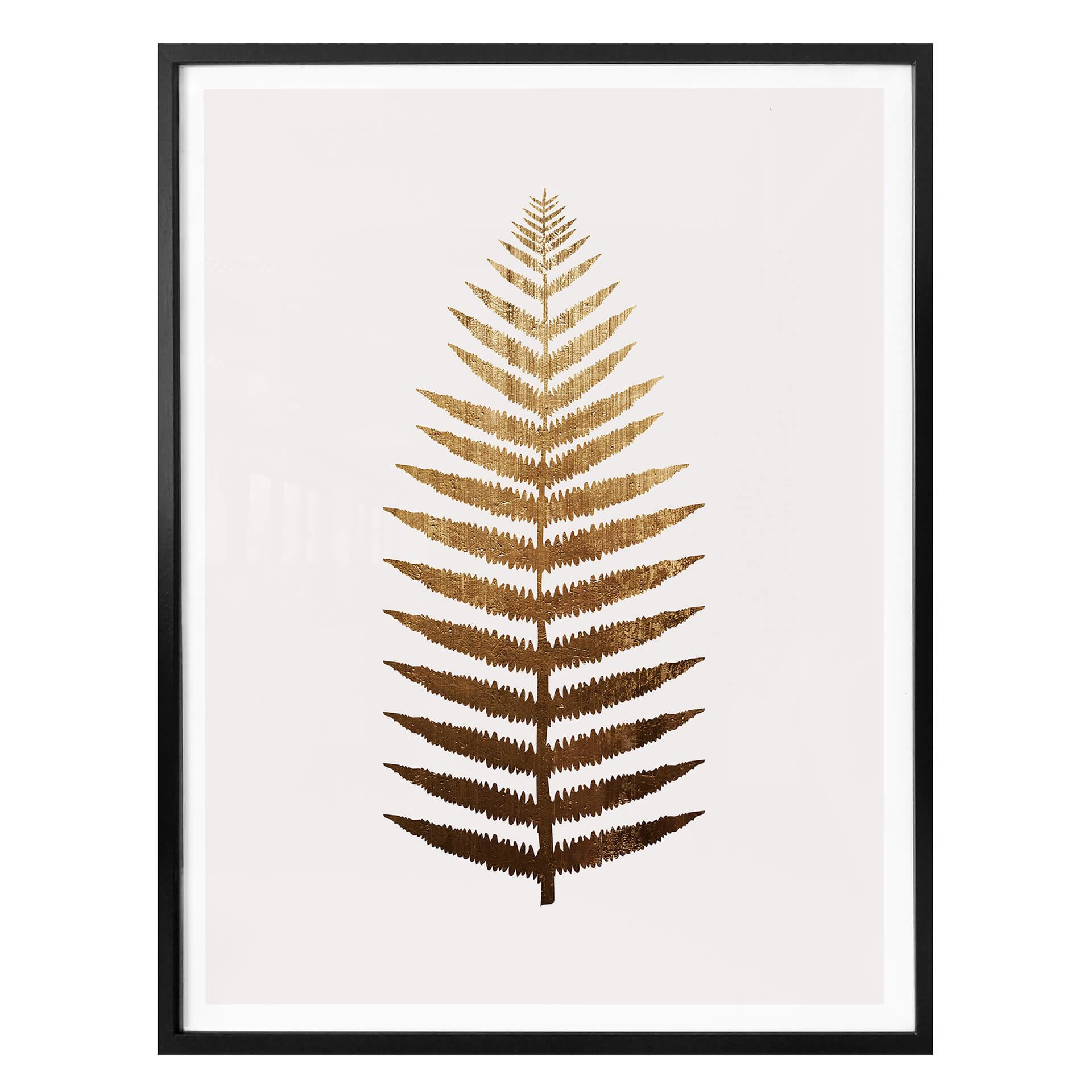 Póster Kubistika - Helecho dorado