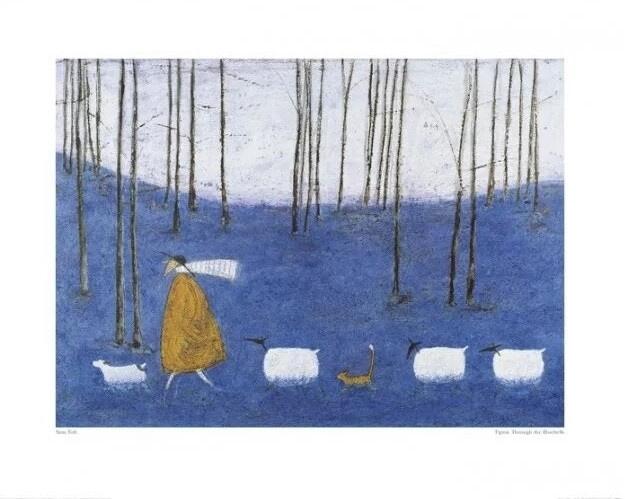 Plakat Sam Toft - Tiptoe Through The Bluebells kunsttryk, Sam Toft (50 x 40 cm)