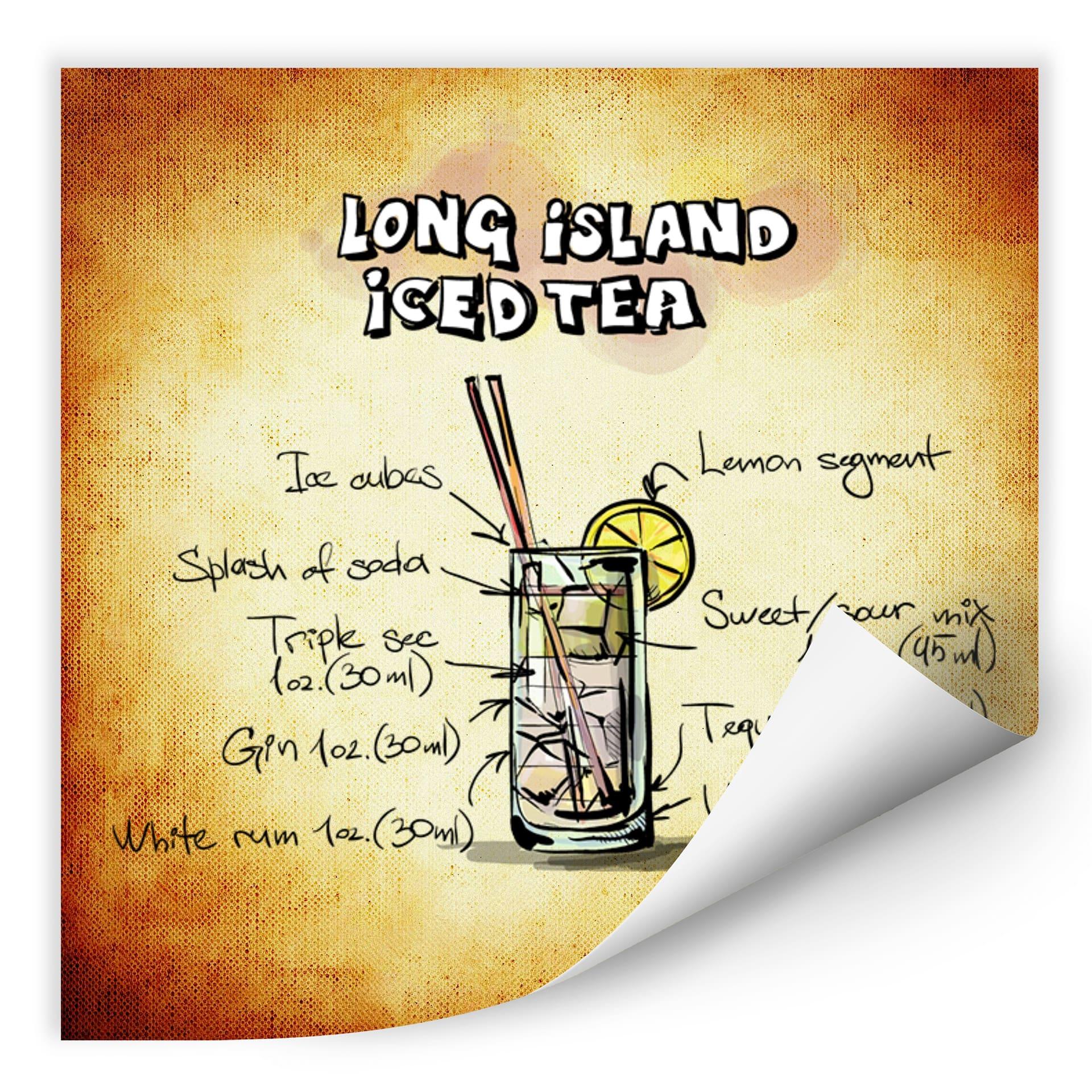 Muurprints Long Island Iced Tea Recept