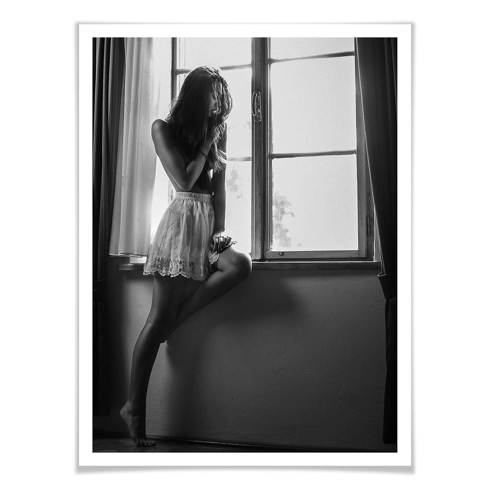 Plakat - Krystynek - Girl in the window