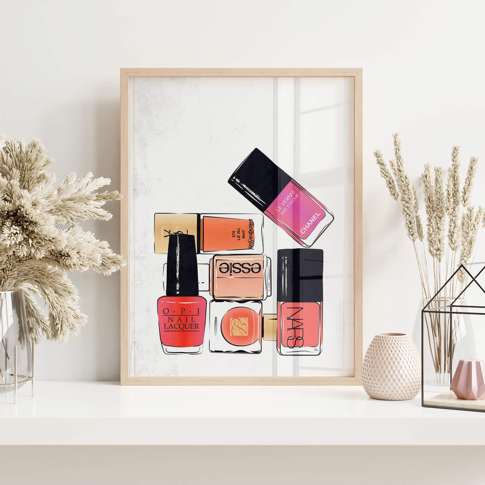 Plakat Martina - Pink Nail Polish