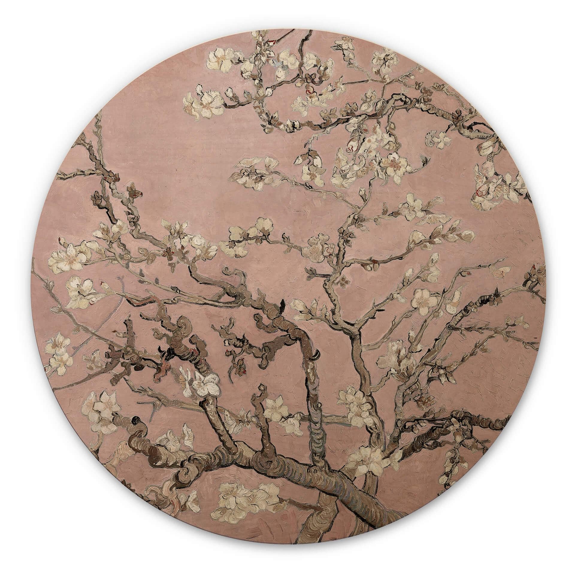 Billede af træ van Gogh - Mandelblomst Rosé - Rund