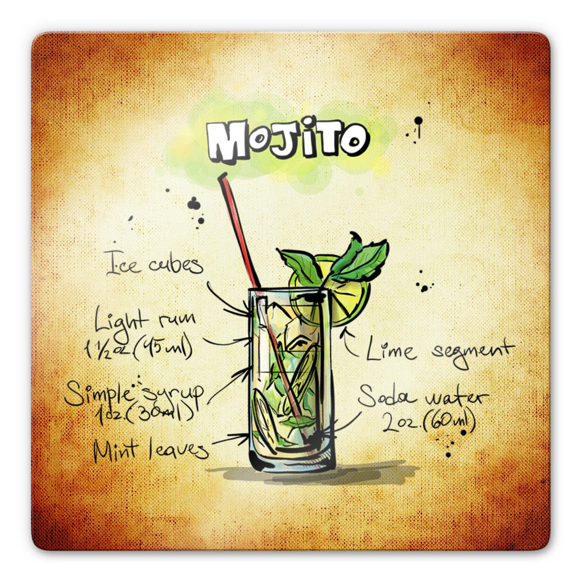 Glasbillede - Mojito opskrift