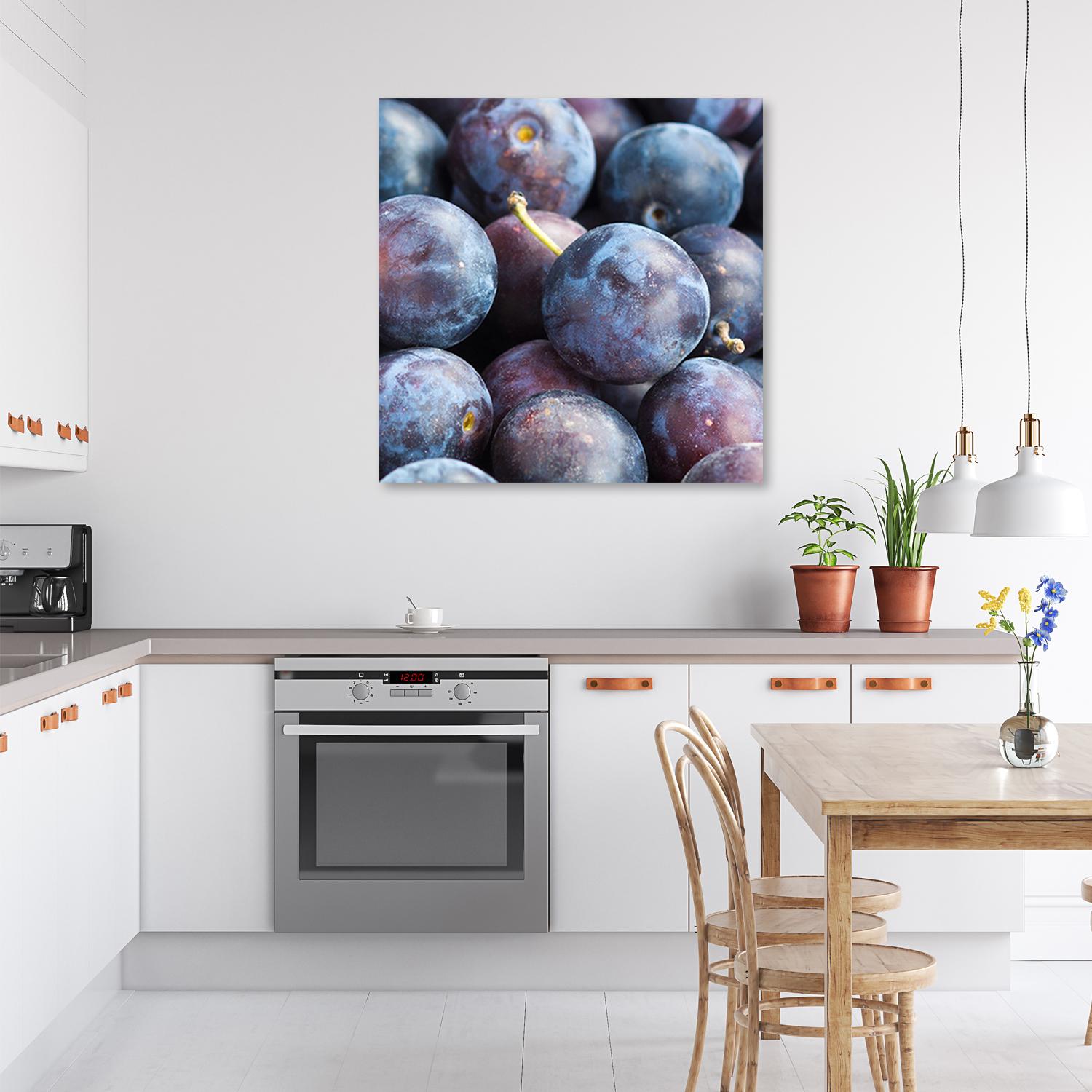 Canvasbillede, blomme frugt