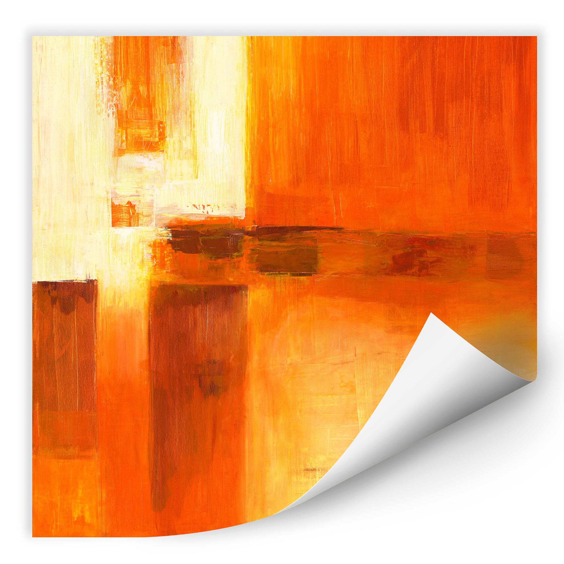 Zelfklevende Poster - Schüßler - Composition in Orange