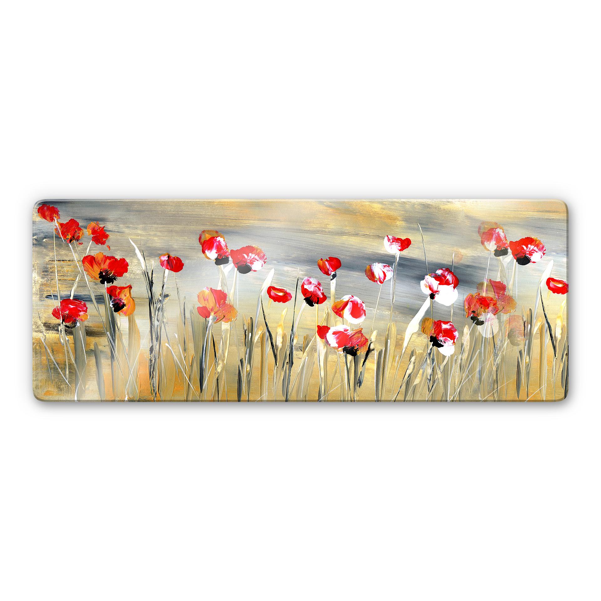 Glasbillede - Niksic - Blomstereng panorama