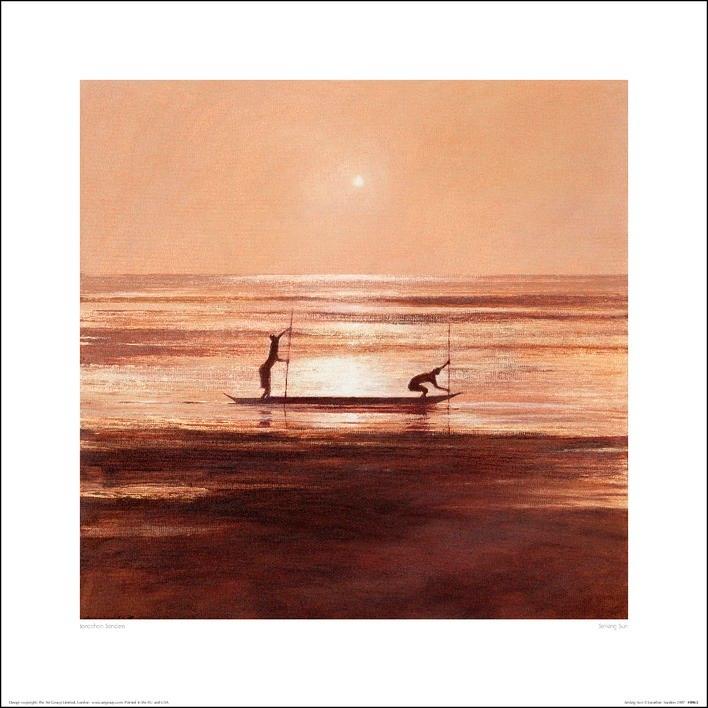 Plakat Jonathan Sanders - Sinking Sun kunsttryk (40 x 40 cm)
