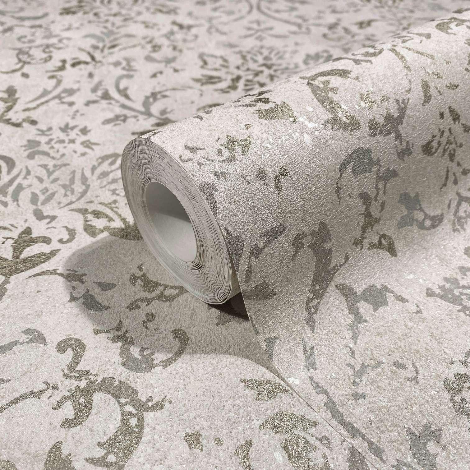 vliesbehang beige sierkleur voor woonkamer slaapkamer behang marburg