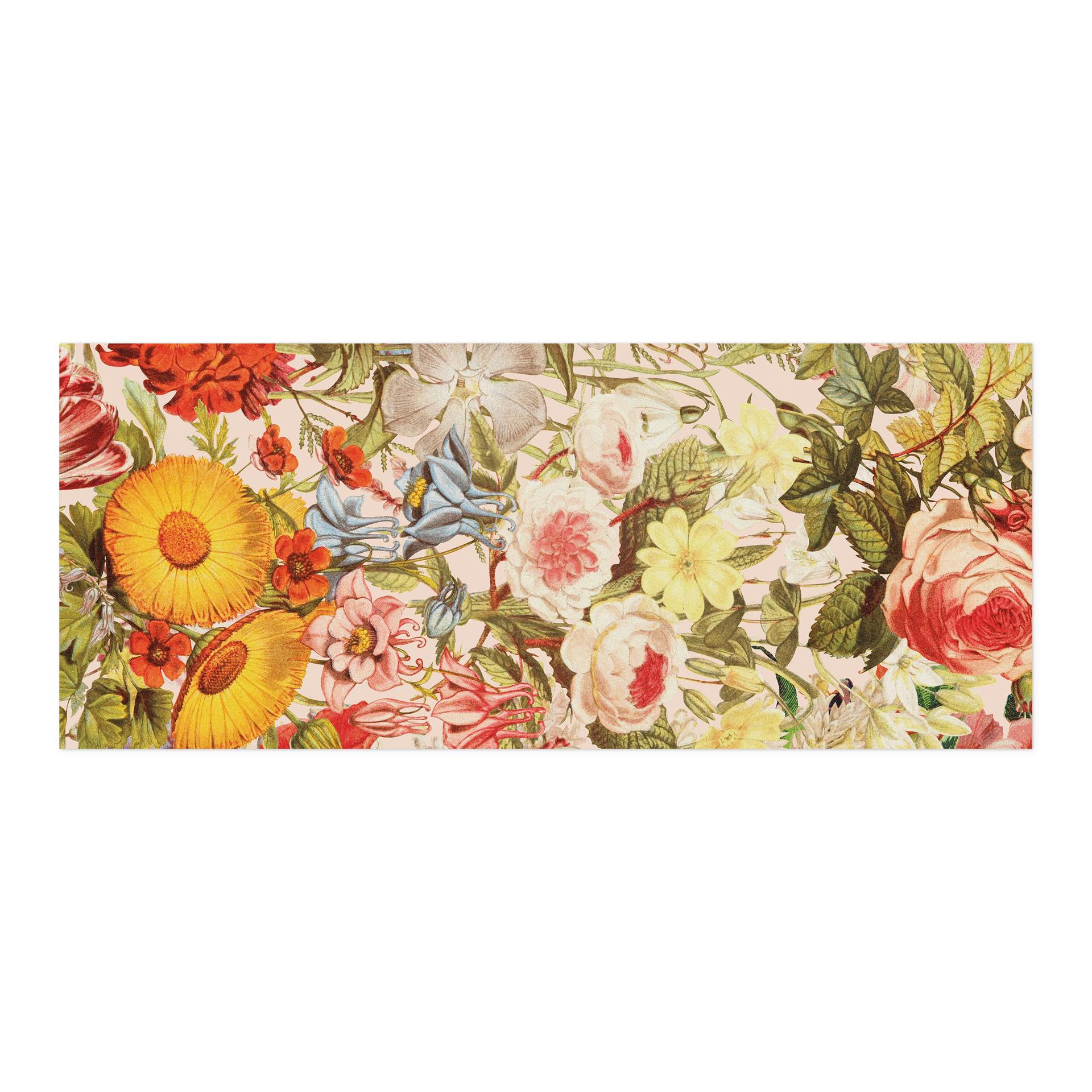 Selvklæbende stænkplade til køkken Farverig blomstercollage - Frida Floral Studio