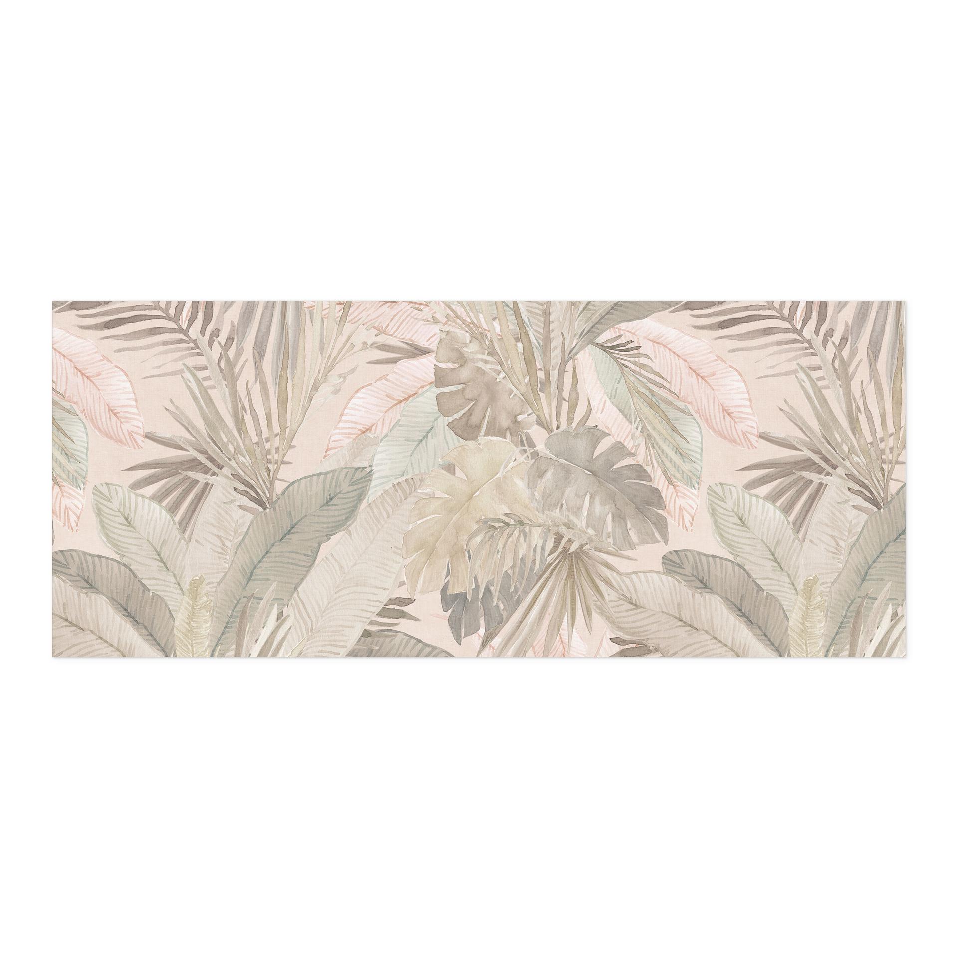 Salpicadero de cocina autoadhesivo hojas tropicales en tonos pastel jungla - Bloomery Decor