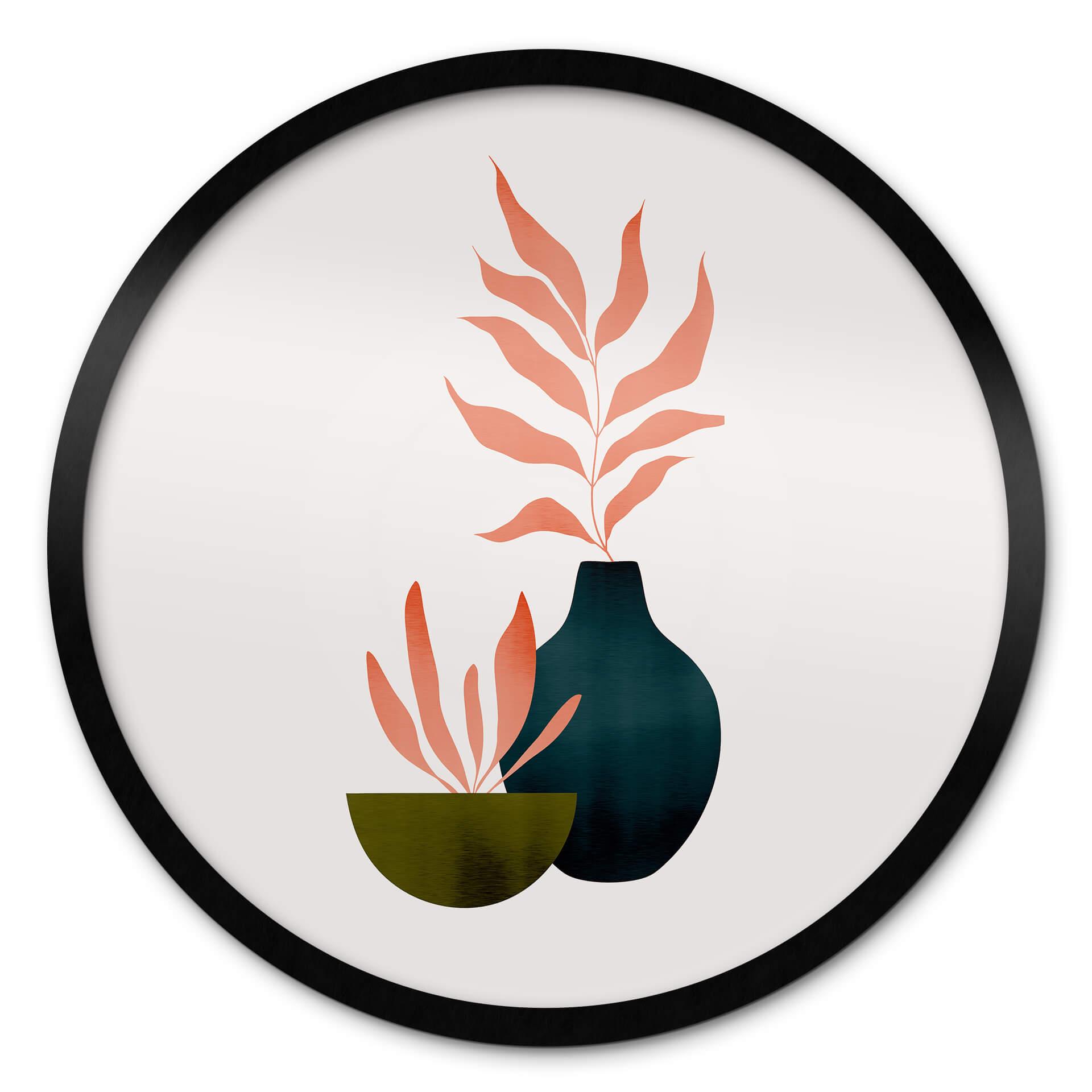 Poster rond Kubistika - Plantes d'automne