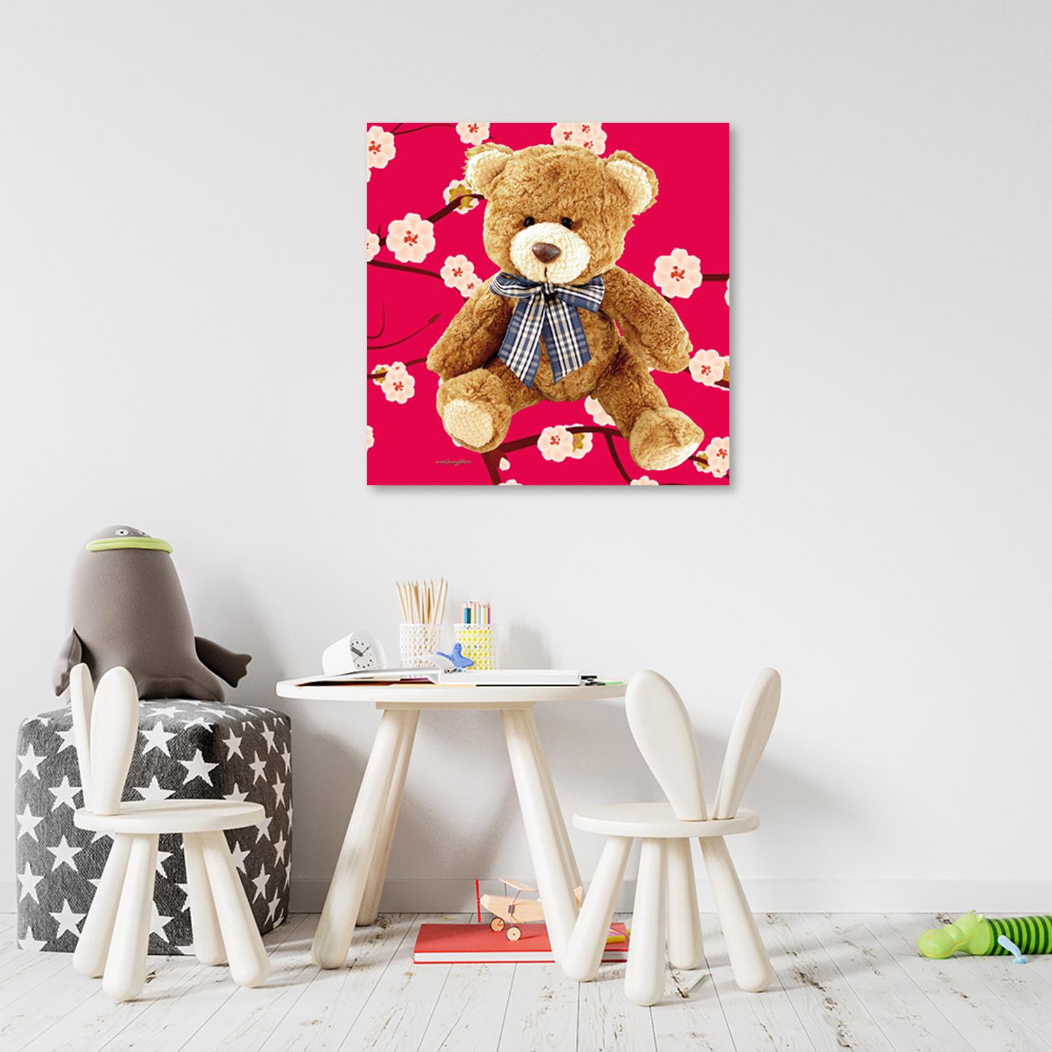 Canvasbillede, bamse