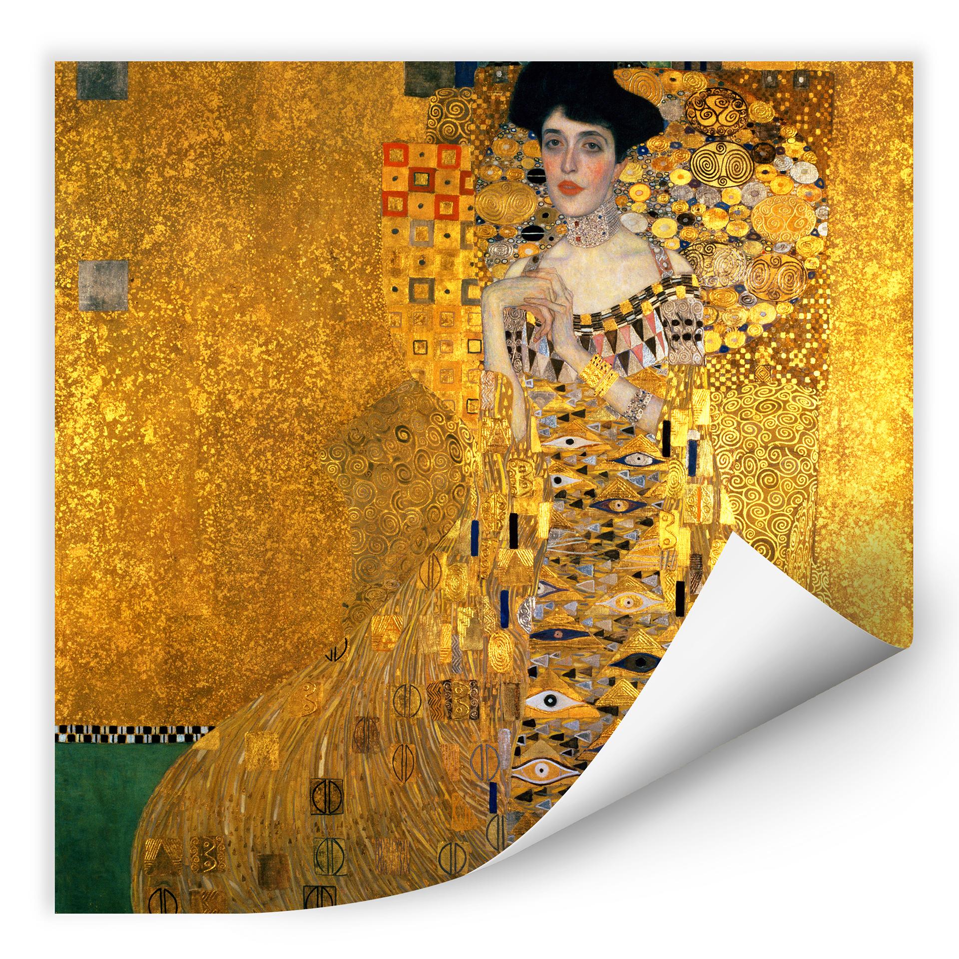 Zelfklevende Poster - Klimt - Adele Bloch Bauer