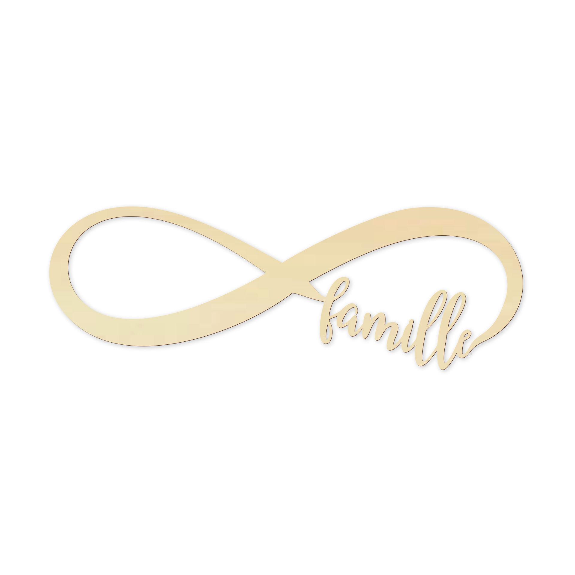 Arte en madera de álamo - Infinite Infiniment Famille