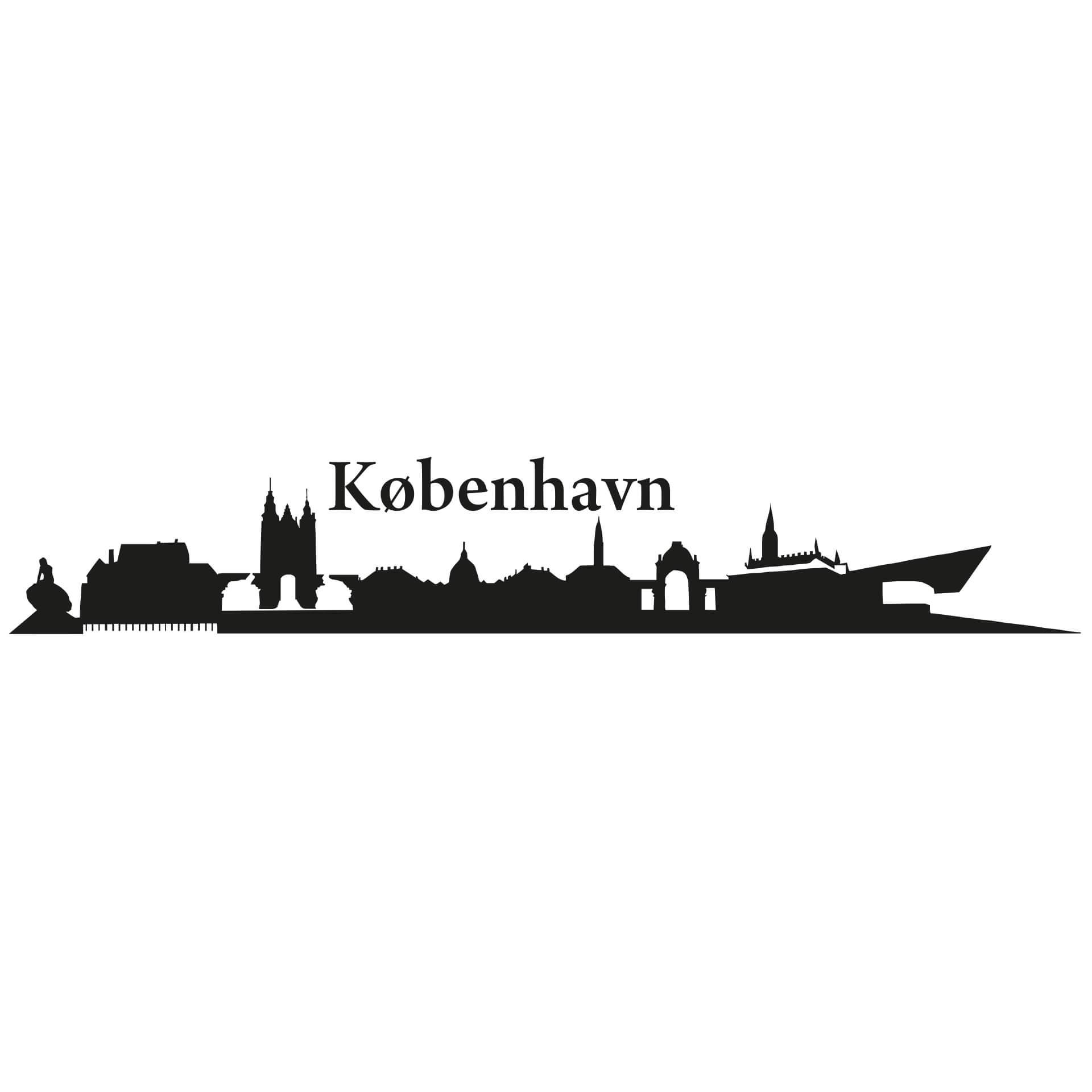 Wallsticker København Skyline