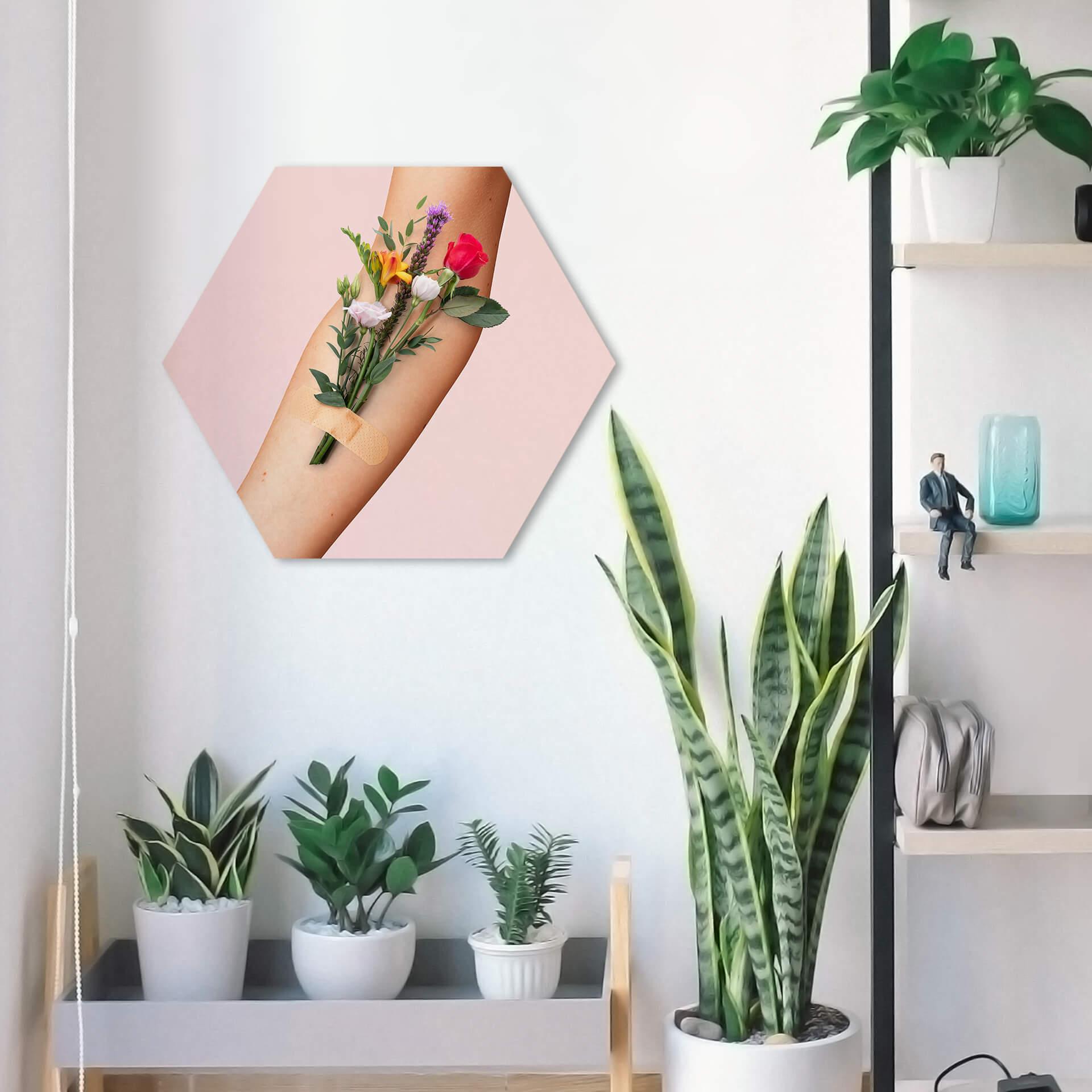 Hexagon Dibond Loose - Flower Aid