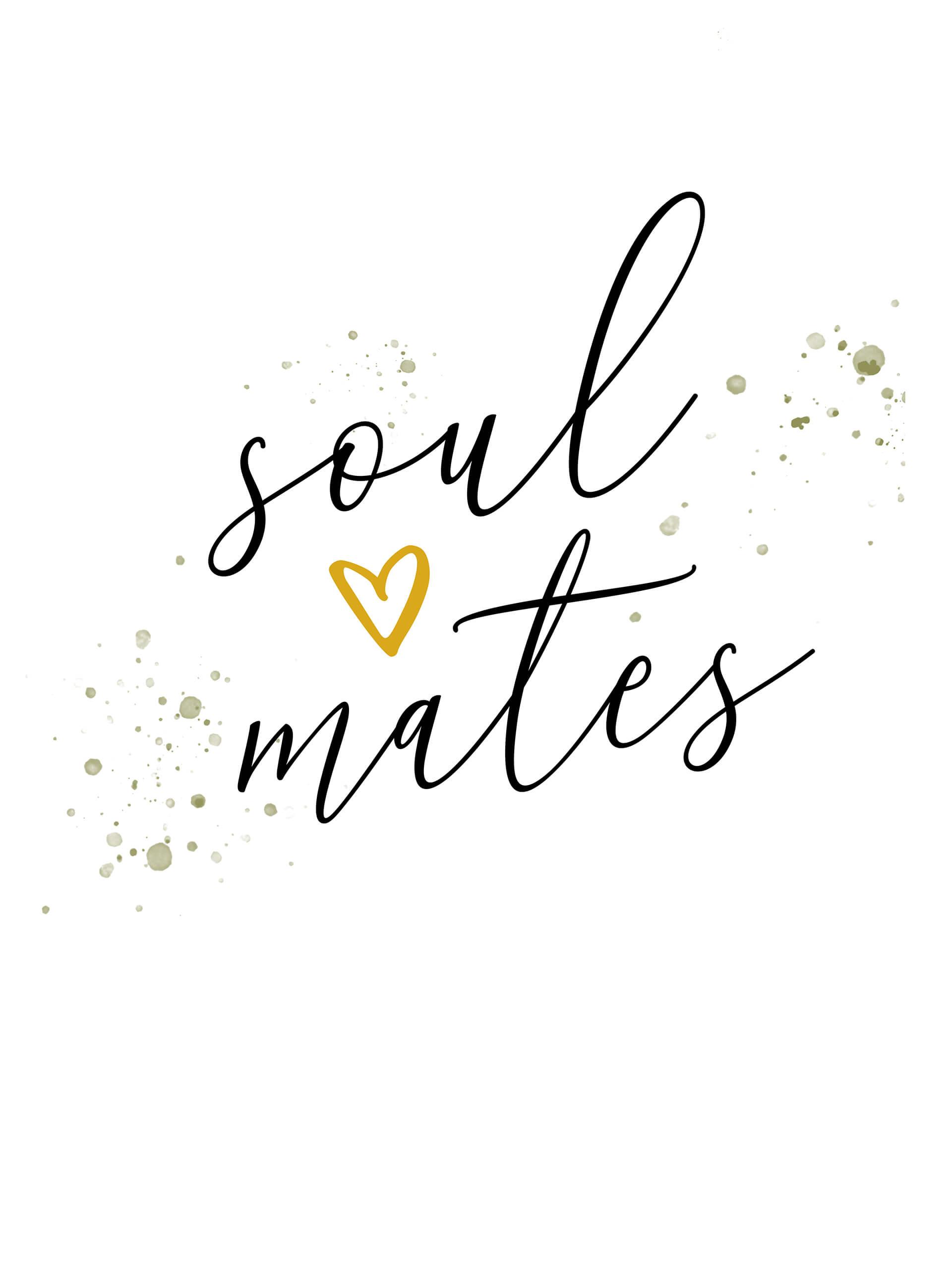 Personalisiertes Poster Soulmates
