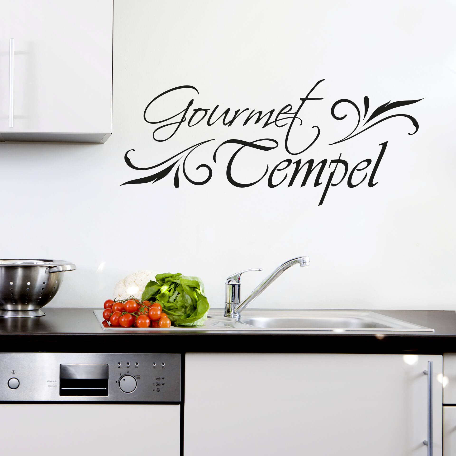 Muursticker Gourmet Tempel