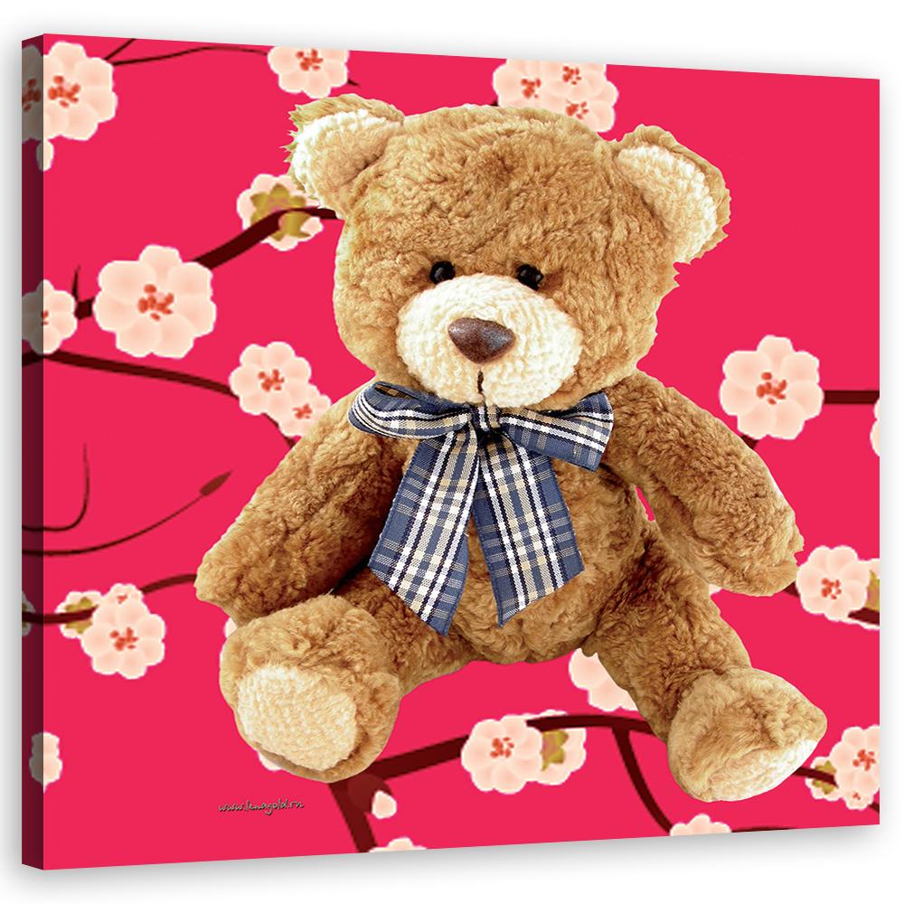 Canvasbillede, bamse