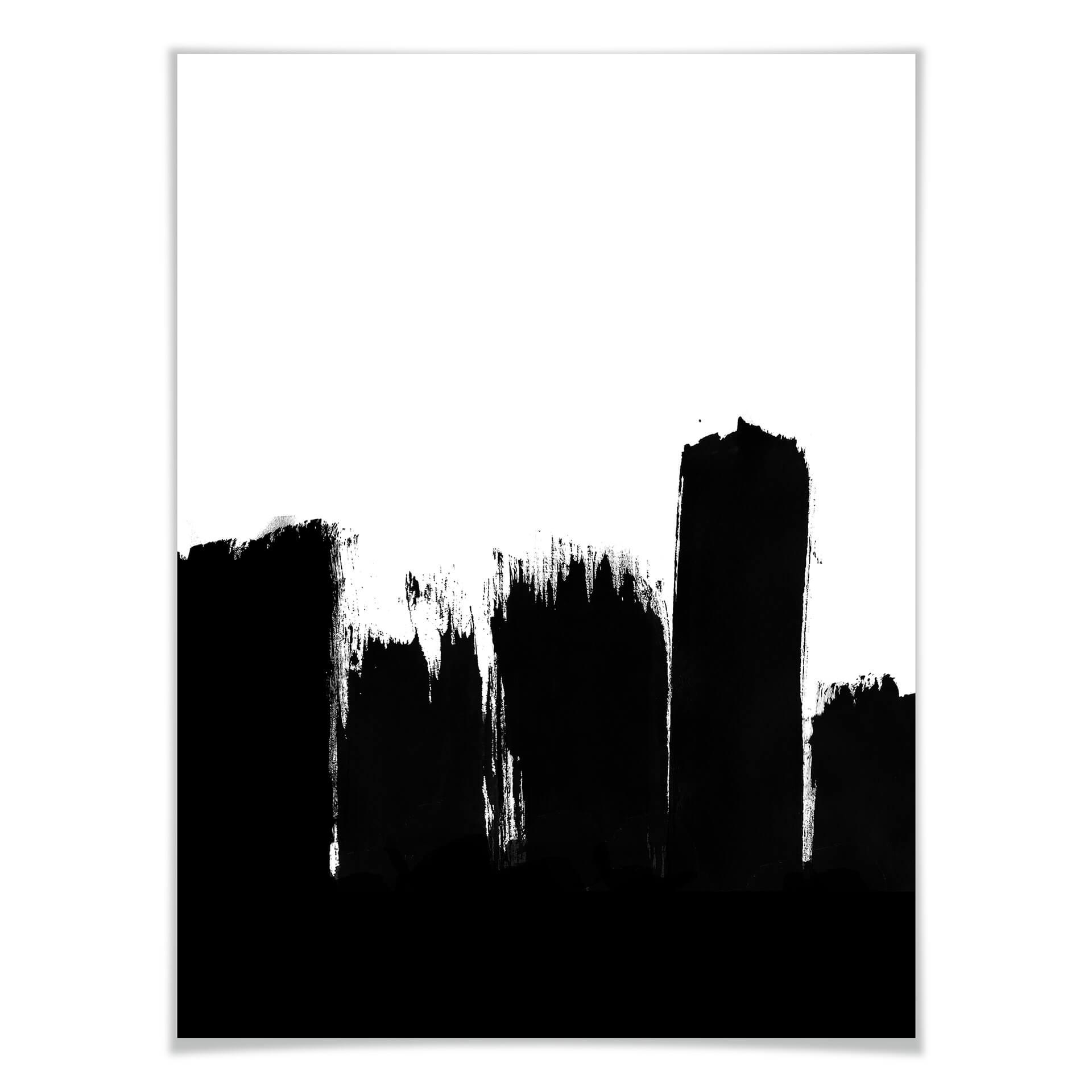 Plakat - Black brush